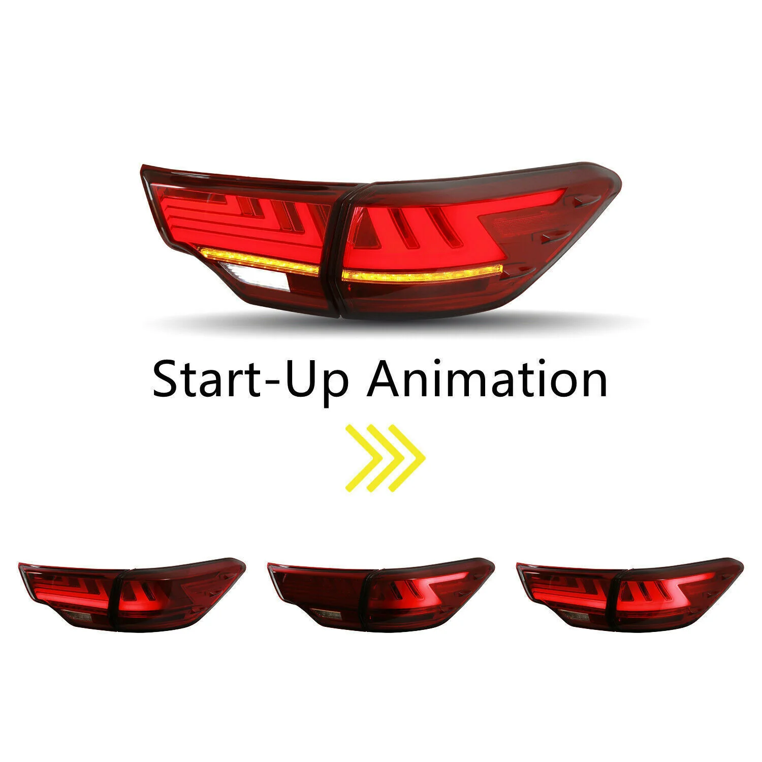 2014-2019 Toyota Highlander LED Taillights Assembly (pair) - Image 6