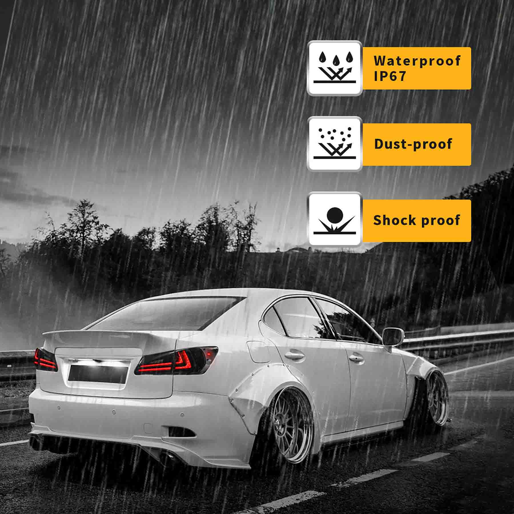 VLAND Full LED Headlights And Taillights For Lexus IS250 IS350 ISF 2006-2013 - Image 10