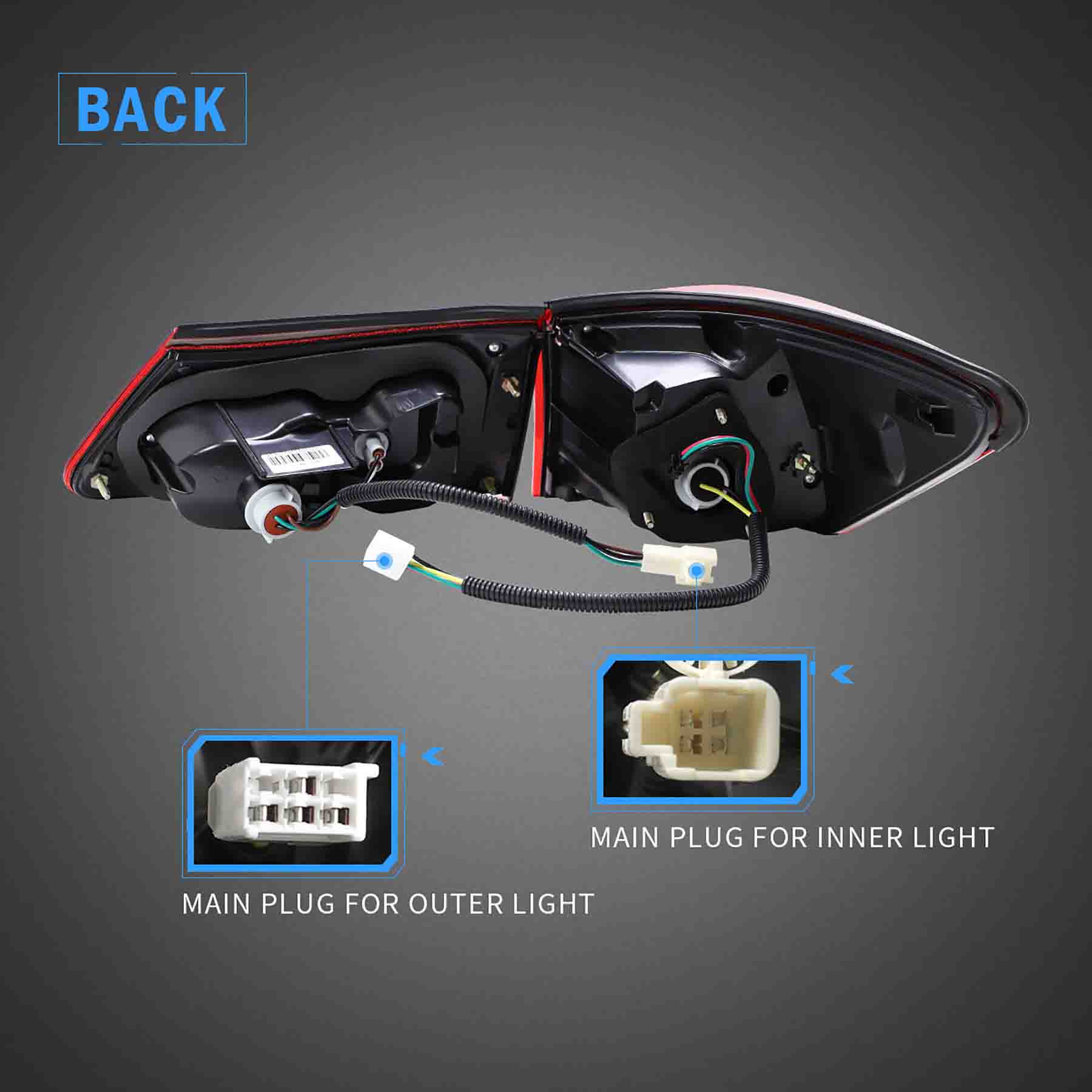 VLAND Full LED Headlights And Taillights For Lexus IS250 IS350 ISF 2006-2013 - Image 12