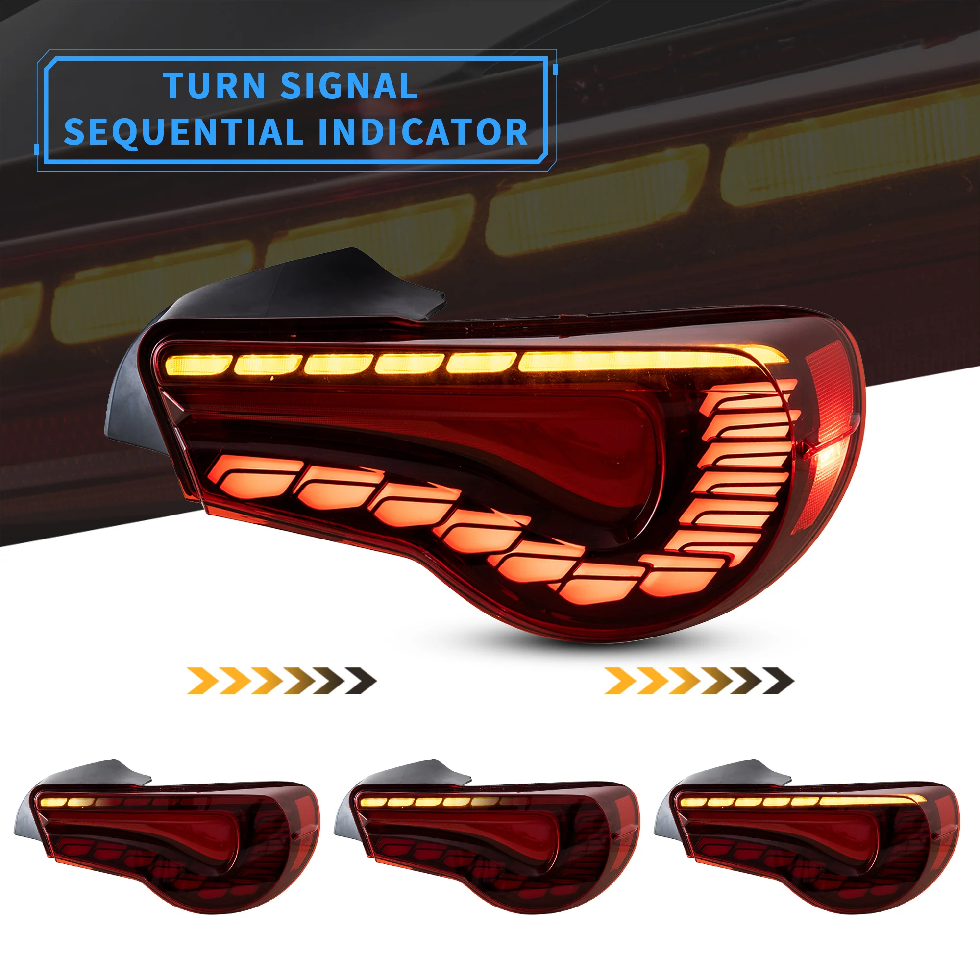 VLAND LED Taillights For 2012-2021 Toyota 86 GT86, Subaru BRZ, Scion FRS - Image 5