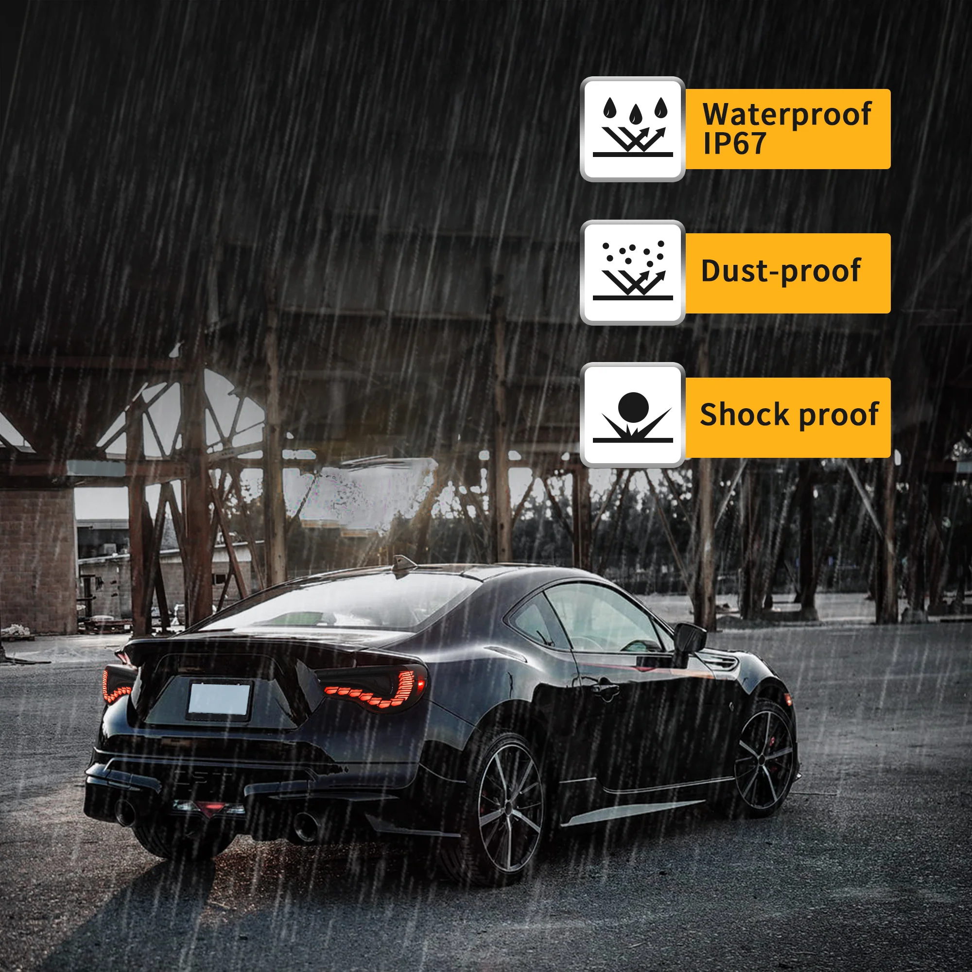 VLAND LED Taillights For 2012-2021 Toyota 86 GT86, Subaru BRZ, Scion FRS - Image 8