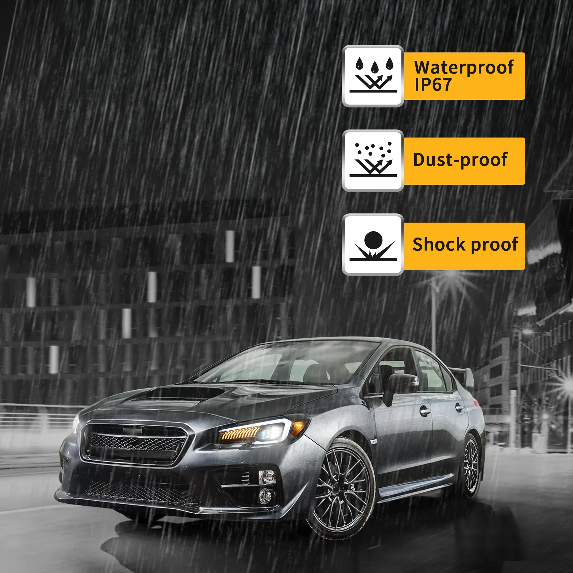 VLAND LED Projector Headlights For 2015-2021 Subaru WRX - Image 7