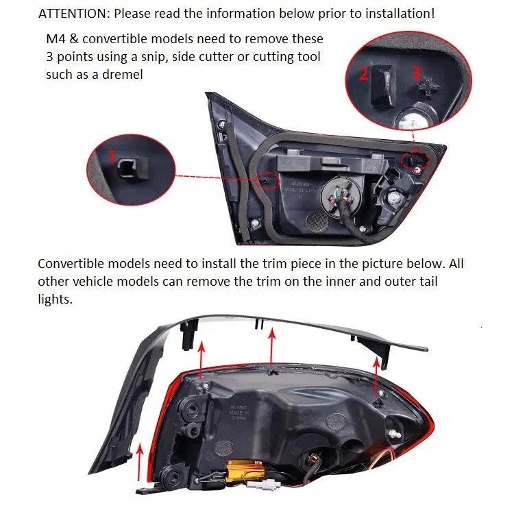 VLAND LED taillights for BMW 4 series 2014-2020 f32 f33 f36 m4 f82 f83 - Image 5
