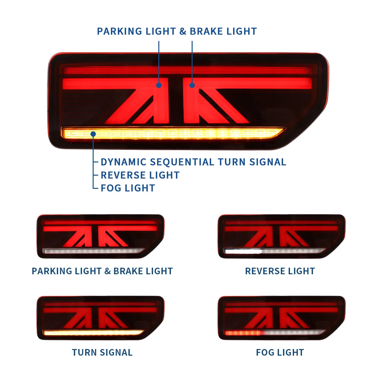 VLAND LED Rear Tail Lights For Suzuki Jimny 2018-2023 Turn Signals With Sequential Indicators Aftermarket Tail lamps - Image 4