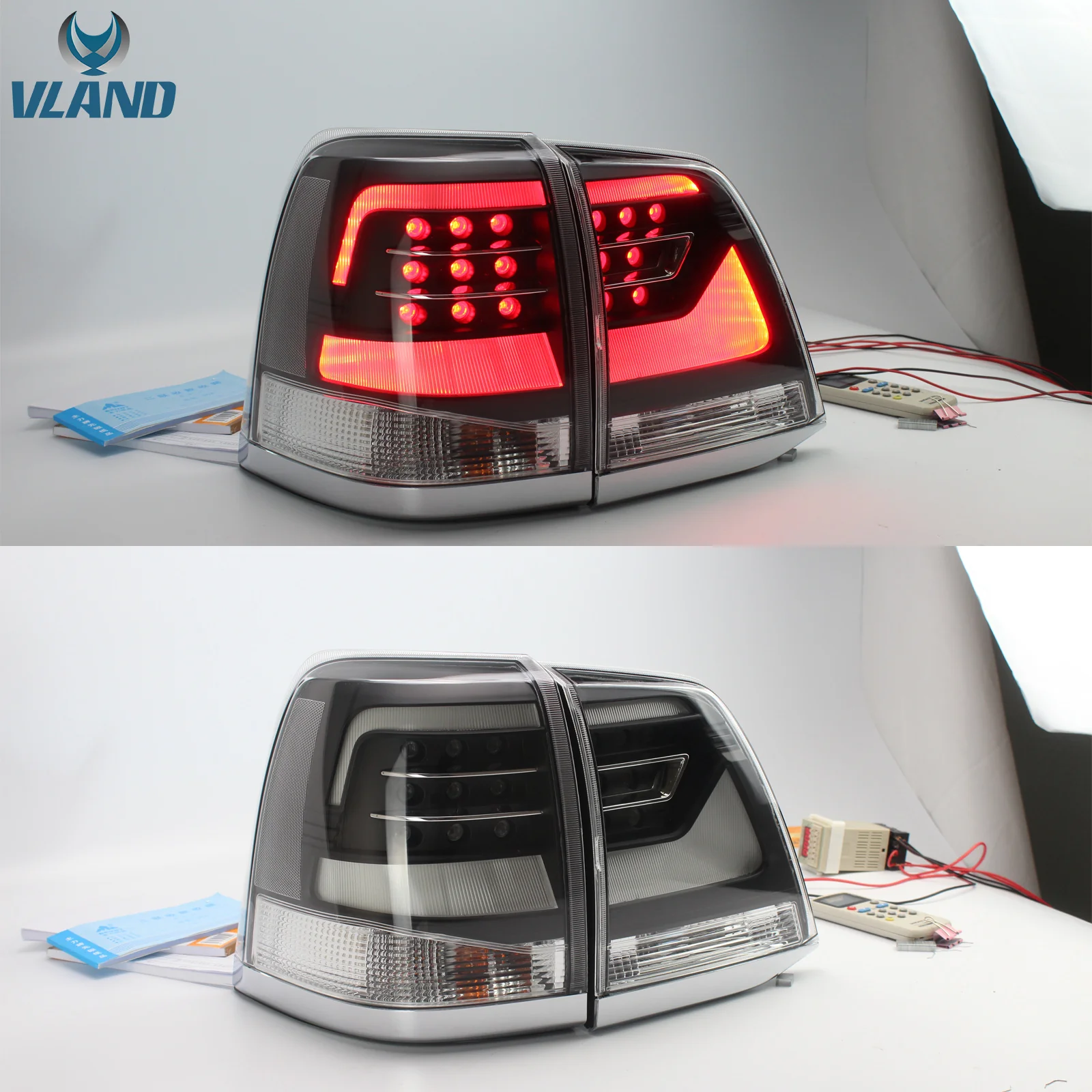 VLAND LED Tail Lights For 2008-2011 Toyota Land Cruiser J200 Aftermarket Rear Lamps - Image 4