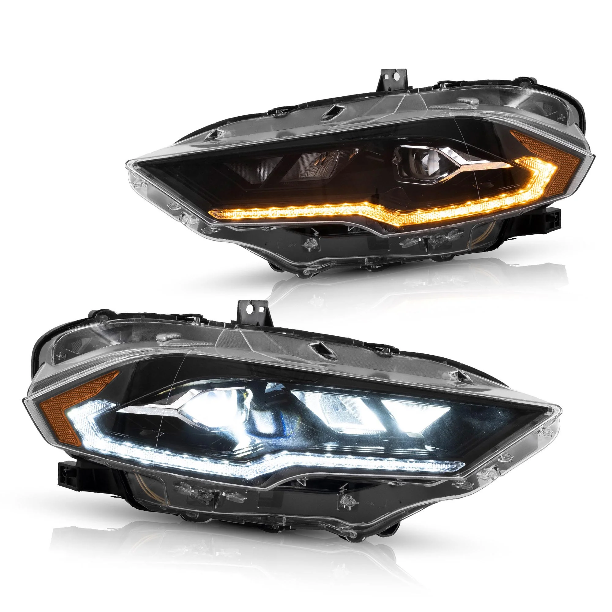 VLAND LED Projector Headlights For Ford Mustang 2018-2023 Aftermarket Front Lamps - Image 2