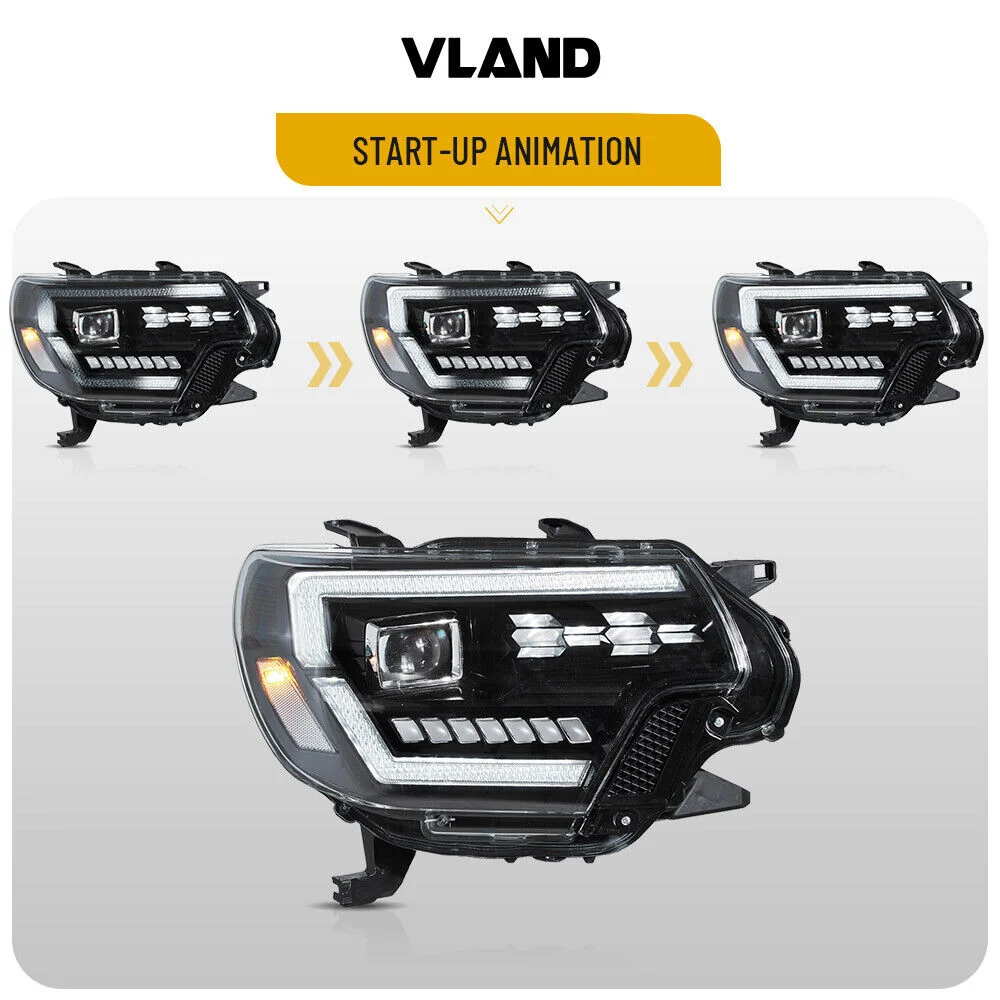 VLAND Full LED Headlights For 2012-2015 Toyota Tacoma - Image 3
