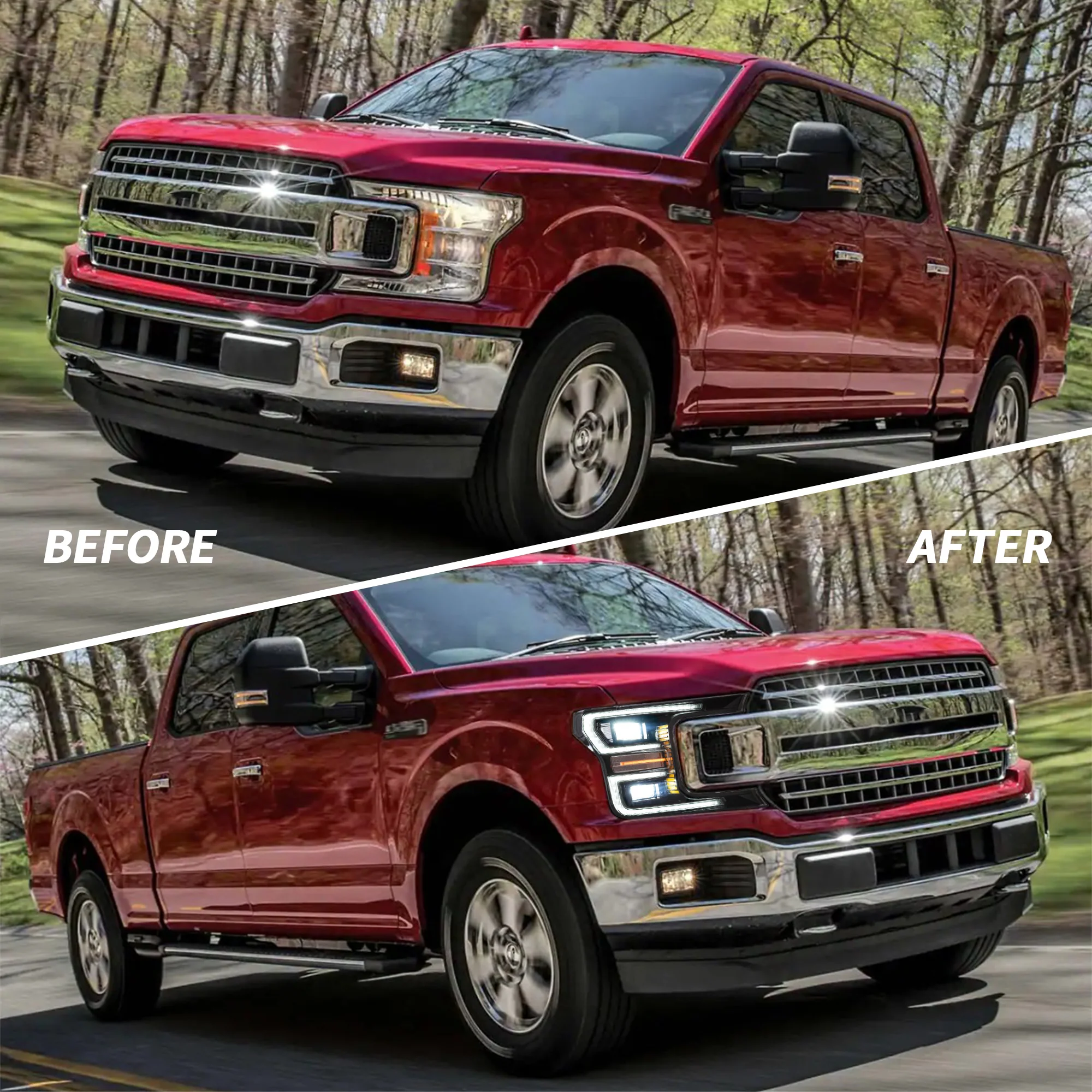VLAND LED Headlights For 2018-2020 Ford F150 w/sequential turn signal - Image 3