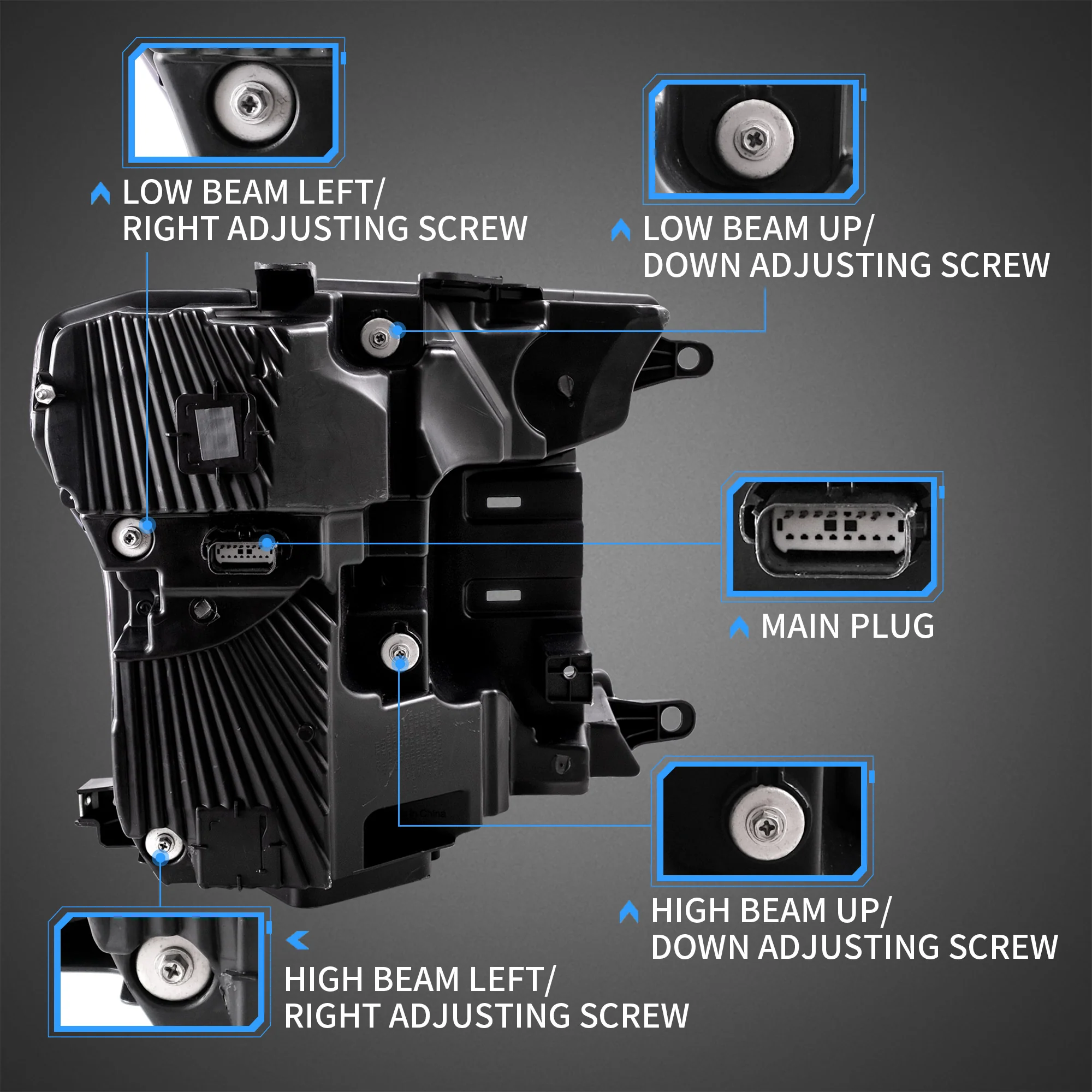 VLAND LED Projector Headlights For 2018-2020 Ford F150 - Image 4
