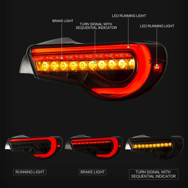 VLAND LED Taillights & Headlights For 2012-2021 Toyota 86 GT86, Subaru BRZ, Scion FRS - Image 4