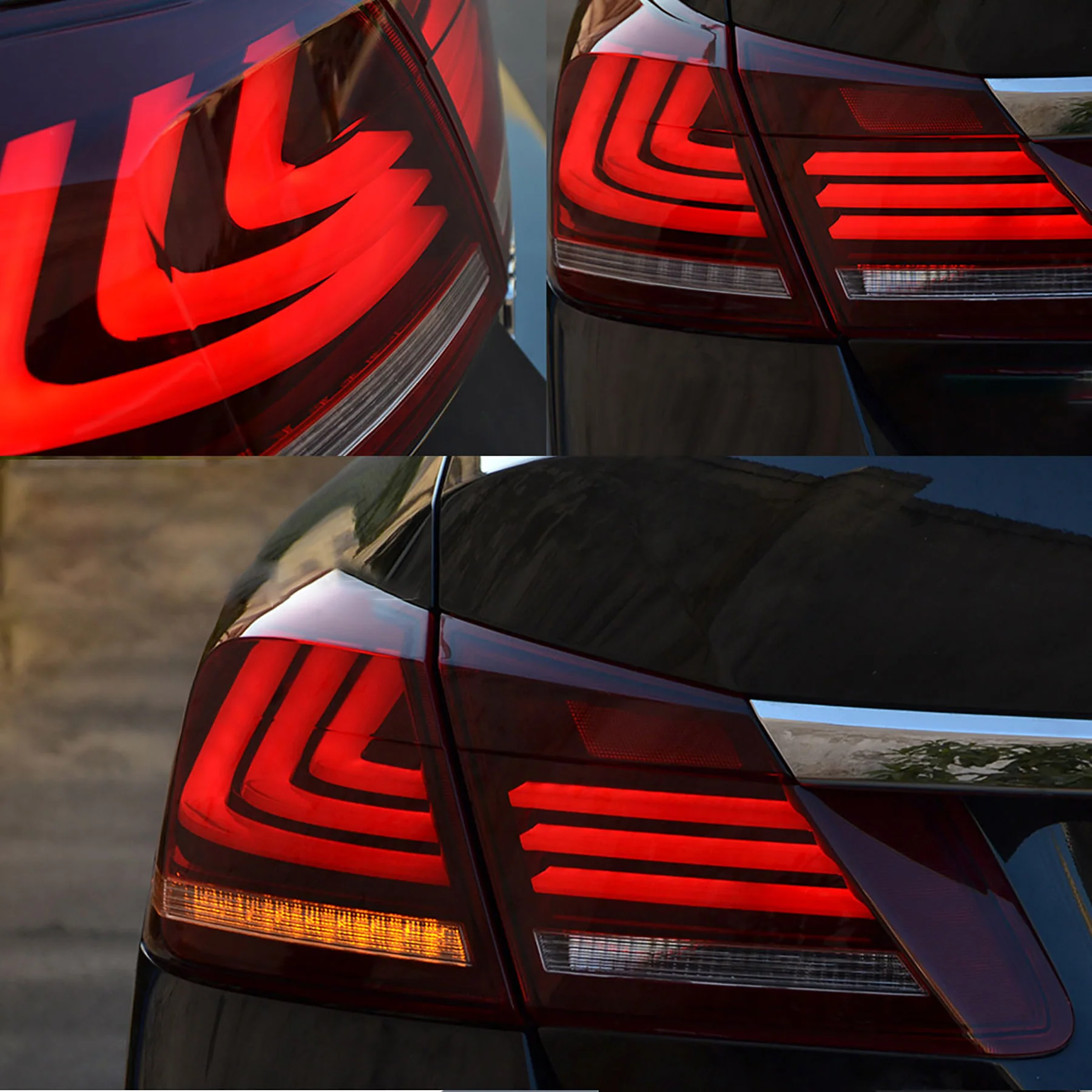 VLAND LED Taillights For 2013-2015 Honda Accord W/Sequential Turn Signals - Image 7