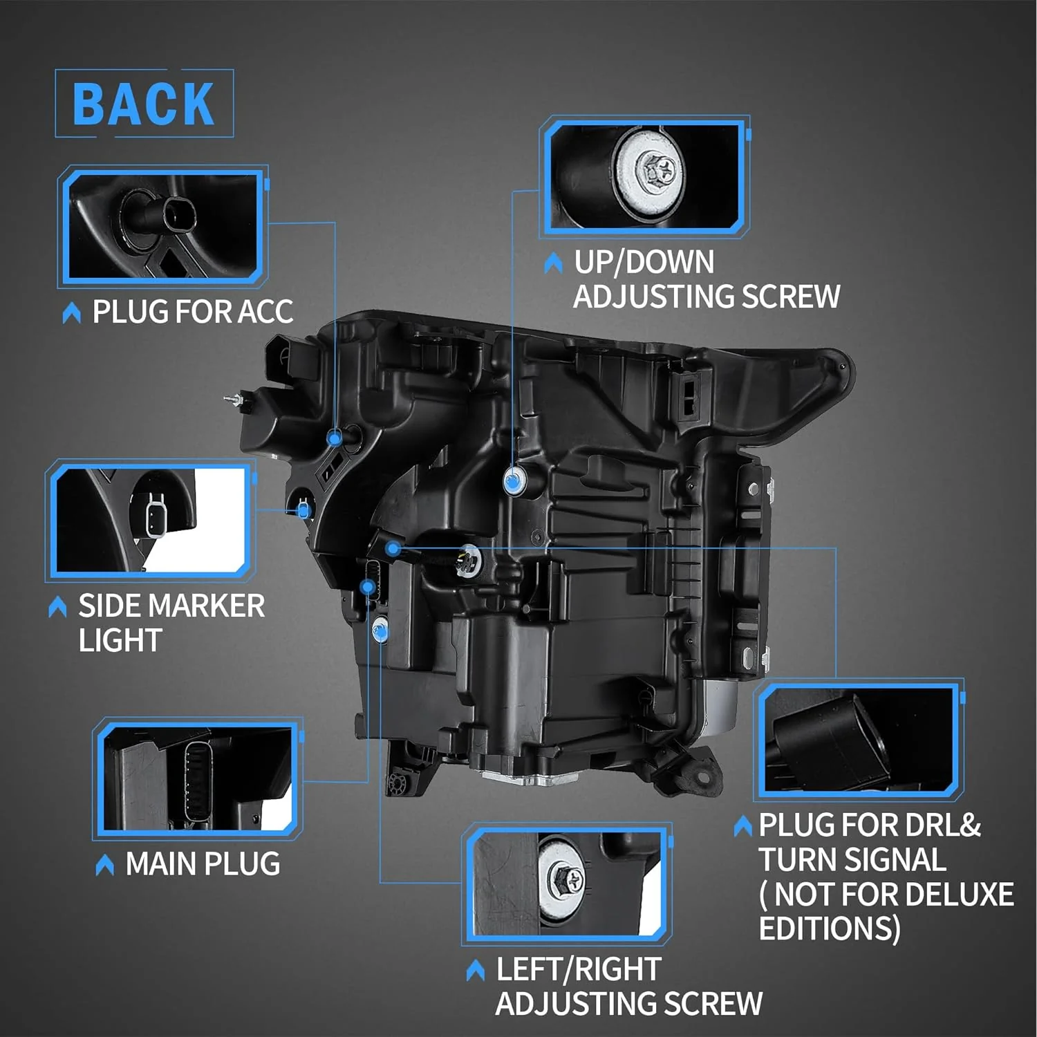 VLAND LED Dual-beam Headlights and Taillights For 2021-2023 Ford F150 - Image 5