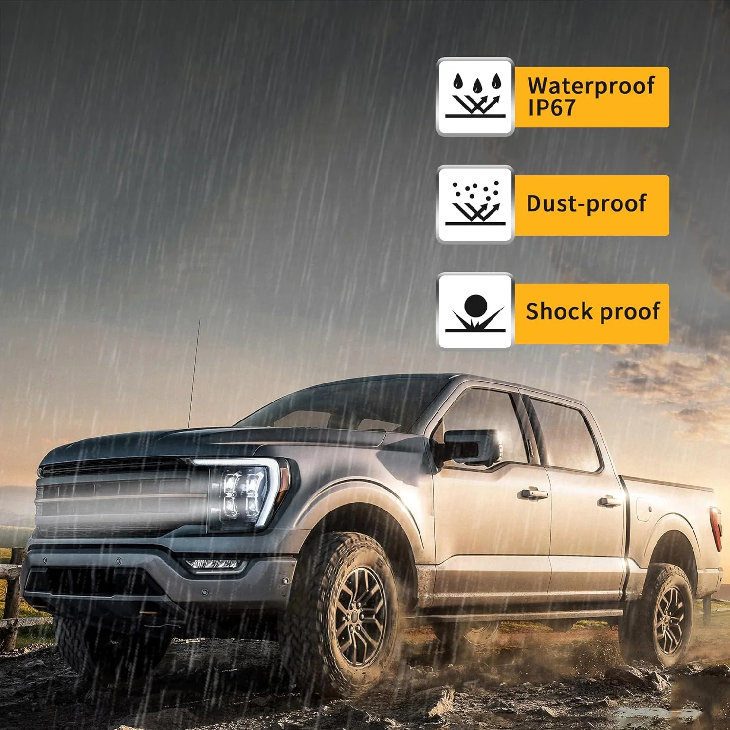 VLAND LED Dual-beam Headlights and Taillights For 2021-2023 Ford F150 - Image 7