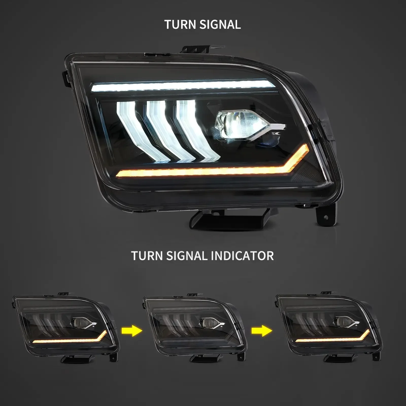 VLAND LED Headlights For 2005-2009 Ford Mustang - Image 2