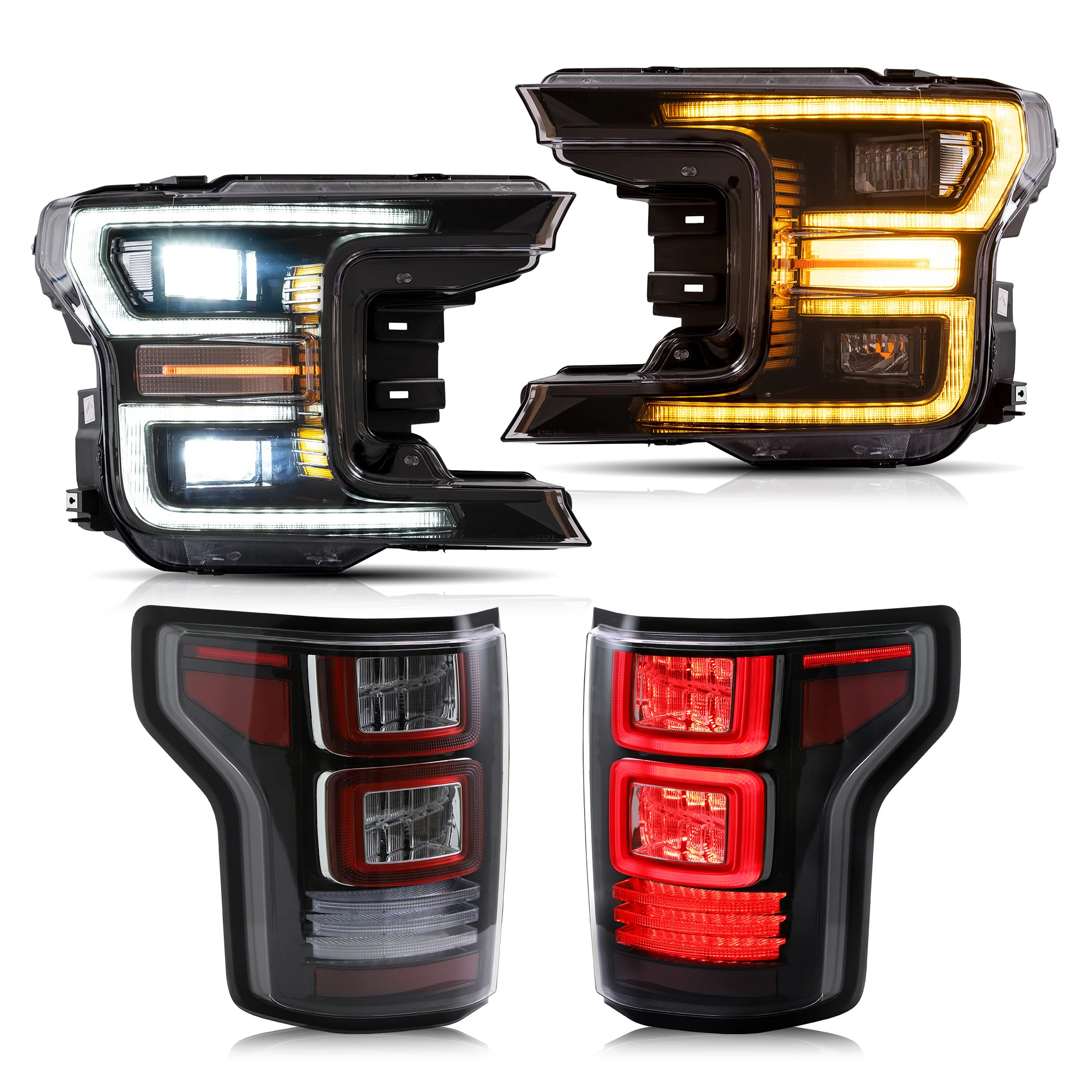 VLAND LED Headlights+Tail Lights For 2018-2020 Ford F150 - Image 7