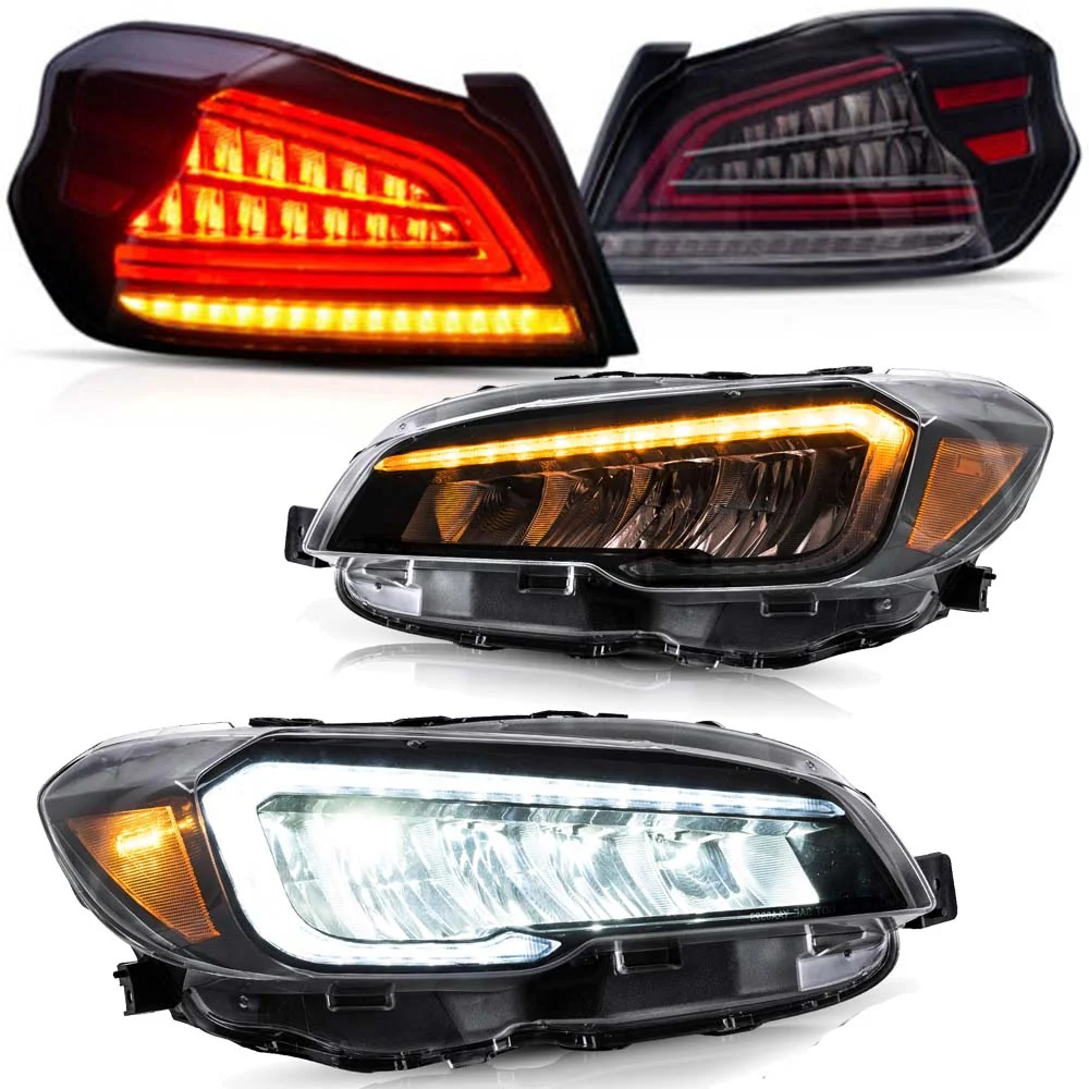 VLAND LED Headlights+Taillights For 2015-2021 Subaru WRX - Image 3