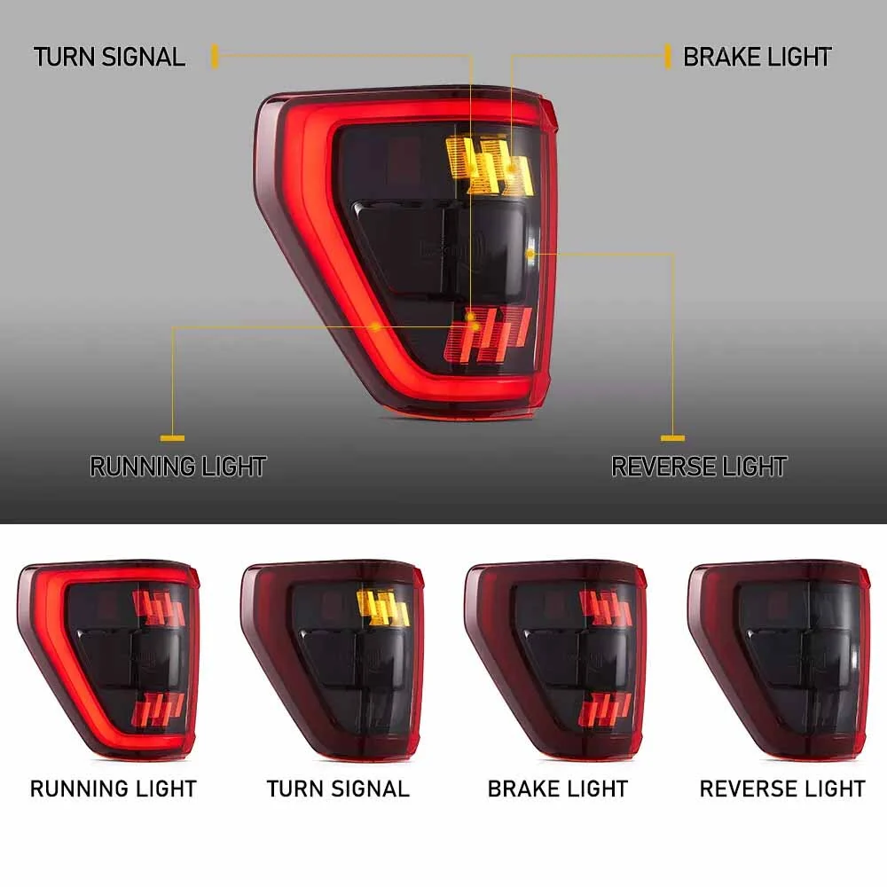 VLAND LED Headlights and Taillights For 2021-2023 Ford F150 - Image 4