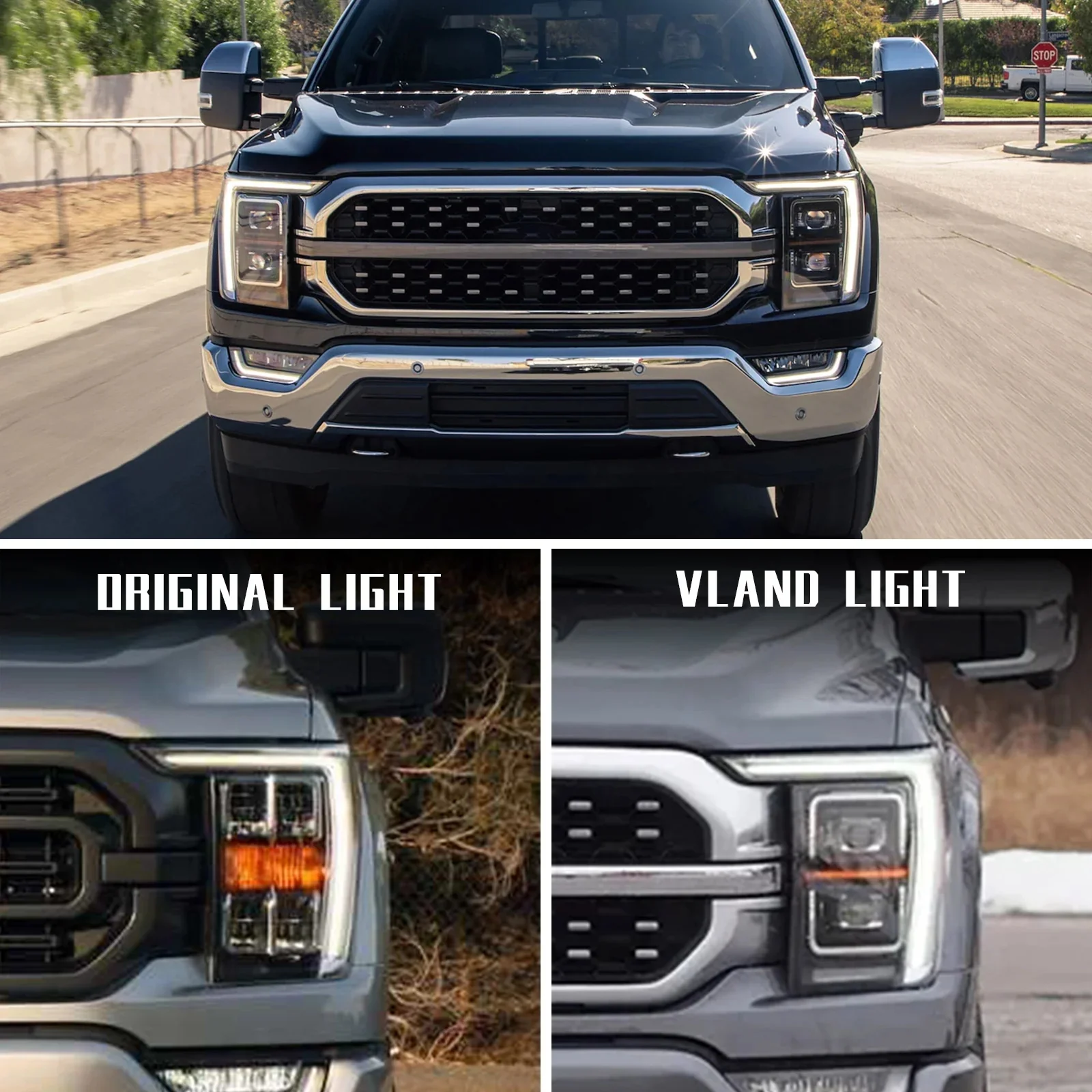 VLAND LED Headlights and Taillights For 2021-2023 Ford F150 - Image 8