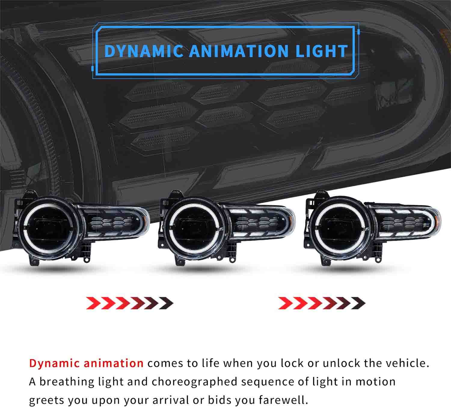 VLAND LED Headlights For 2006-2022 Toyota Fj Cruiser - Image 4