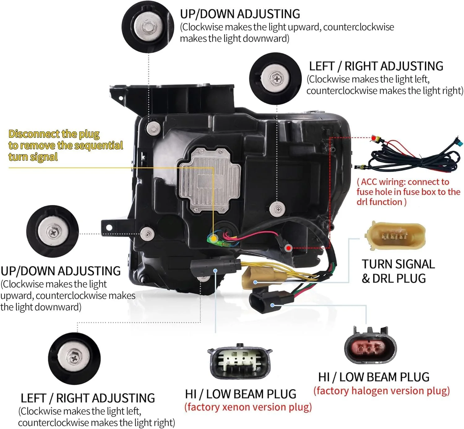 VLAND LED Headlights For 2009-2014 Ford F150 - Image 4