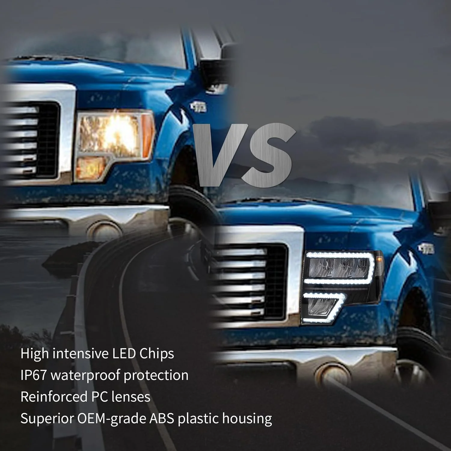 VLAND LED Headlights For 2009-2014 Ford F150 - Image 6