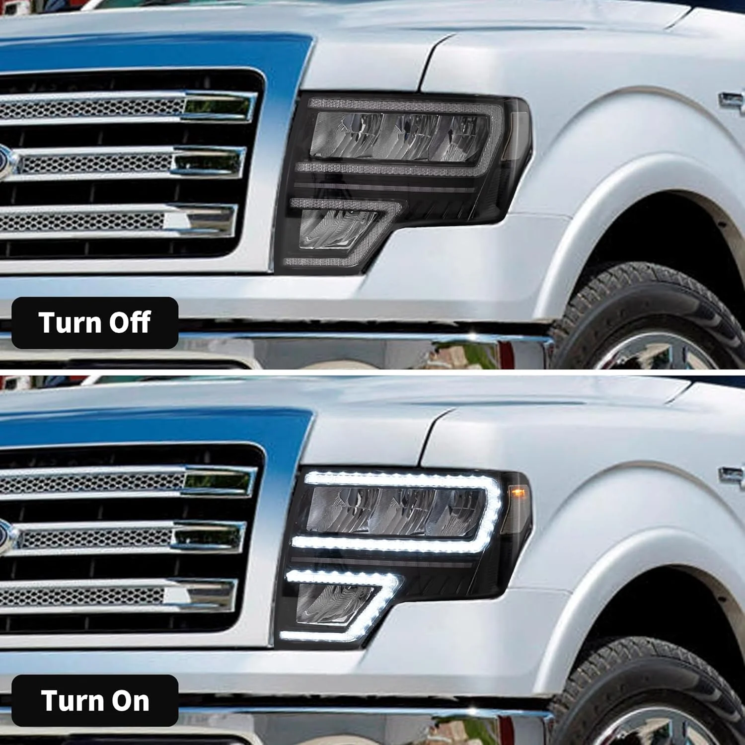 VLAND LED Headlights For 2009-2014 Ford F150 - Image 8