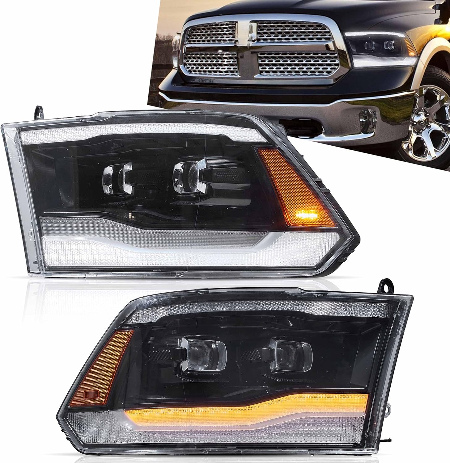 VLAND LED Headlights For 2009-2018 RAM 1500 2500 3500 - Image 10