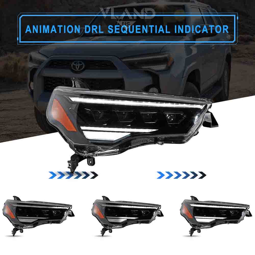 VLAND LED Headlights For 2014-2024 Toyota 4Runner - Image 4