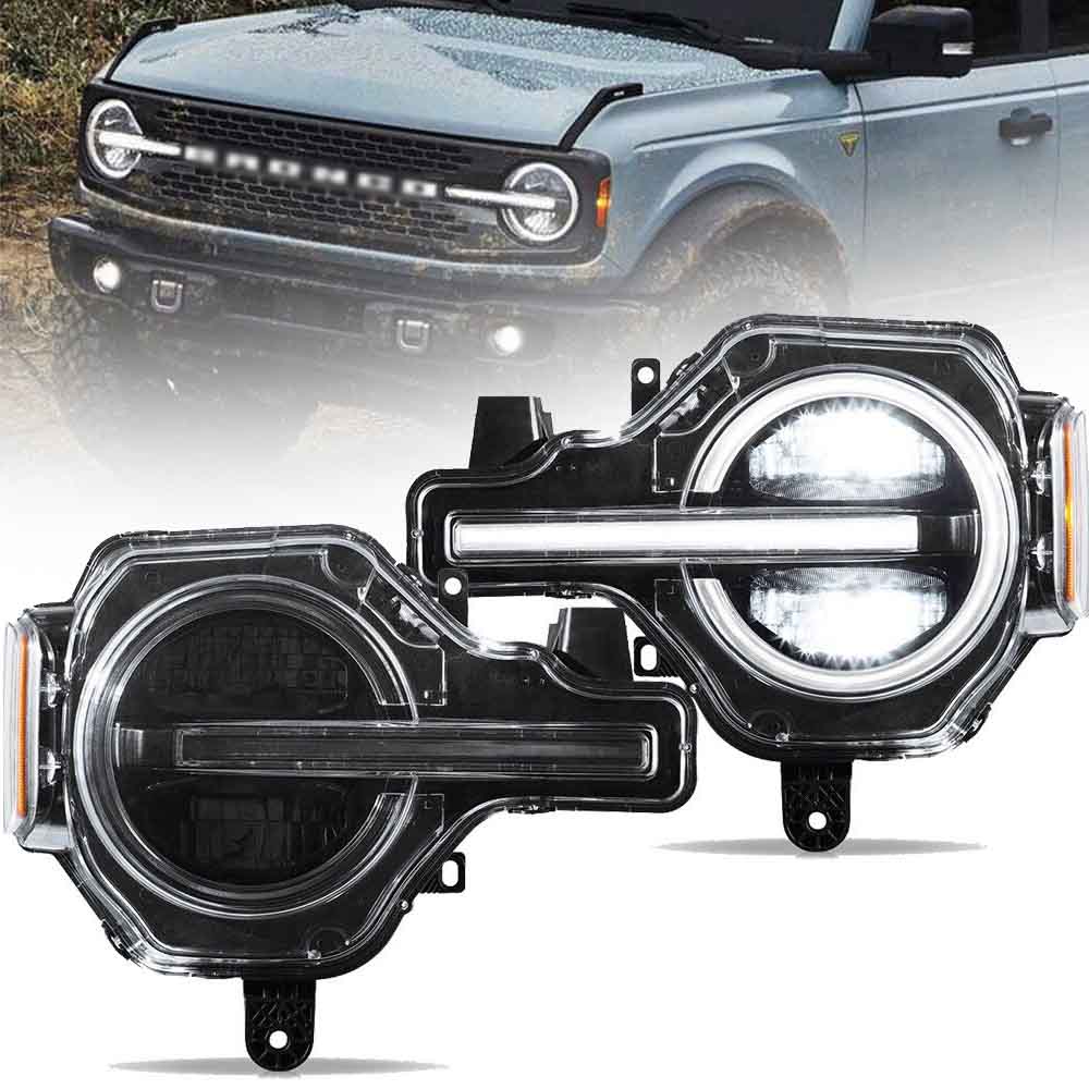 VLAND LED Headlights For 2021-2026 Ford Bronco