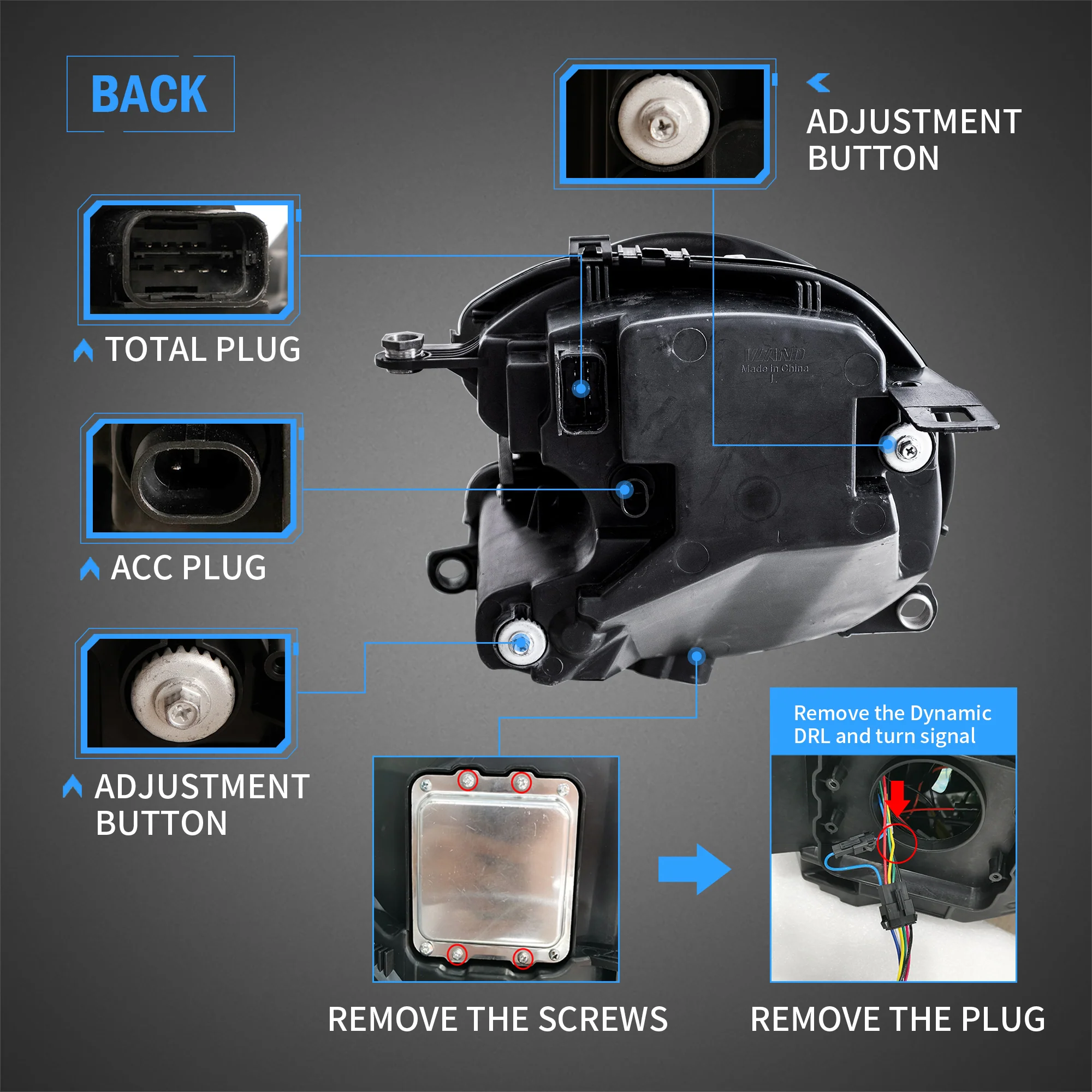 VLAND LED Headlights For Mini Cooper R55 R56 R57 R58 R59 2007-2013 - Image 5