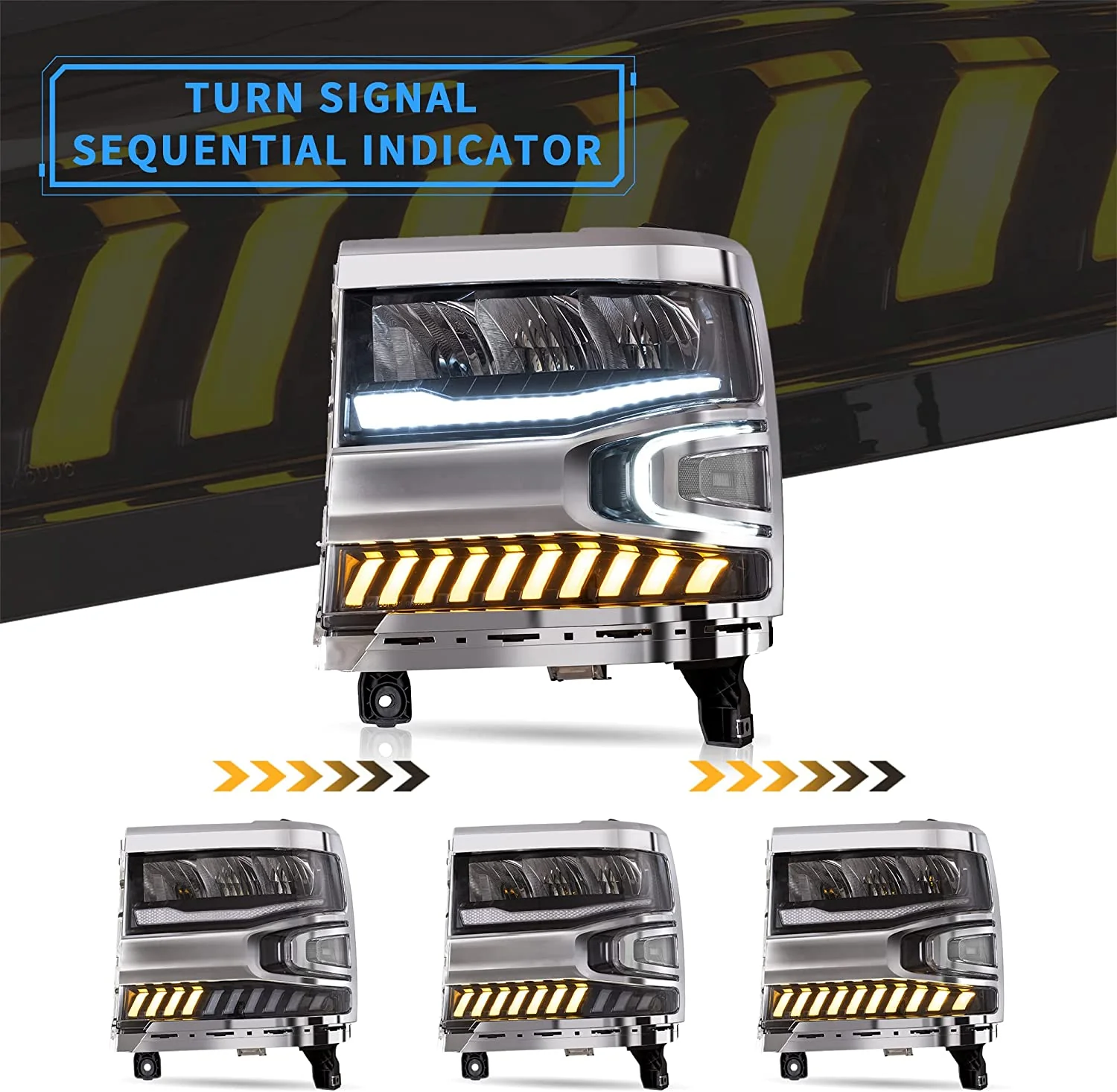 VLAND LED Headlights For 2016-2018 Chevrolet Silverado 1500 - Image 6