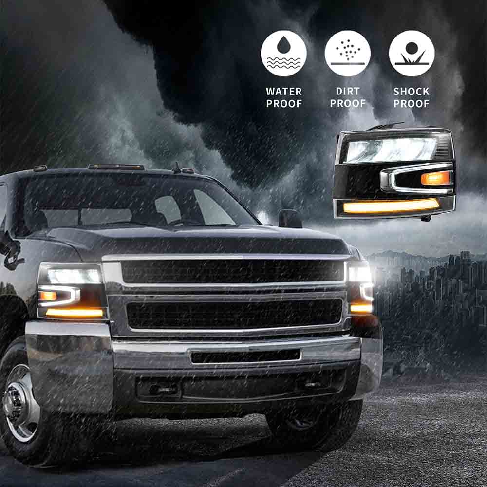 VLAND LED Headlights For 2007-2013 Chevrolet Silverado 1500 2500HD 3500HD - Image 7