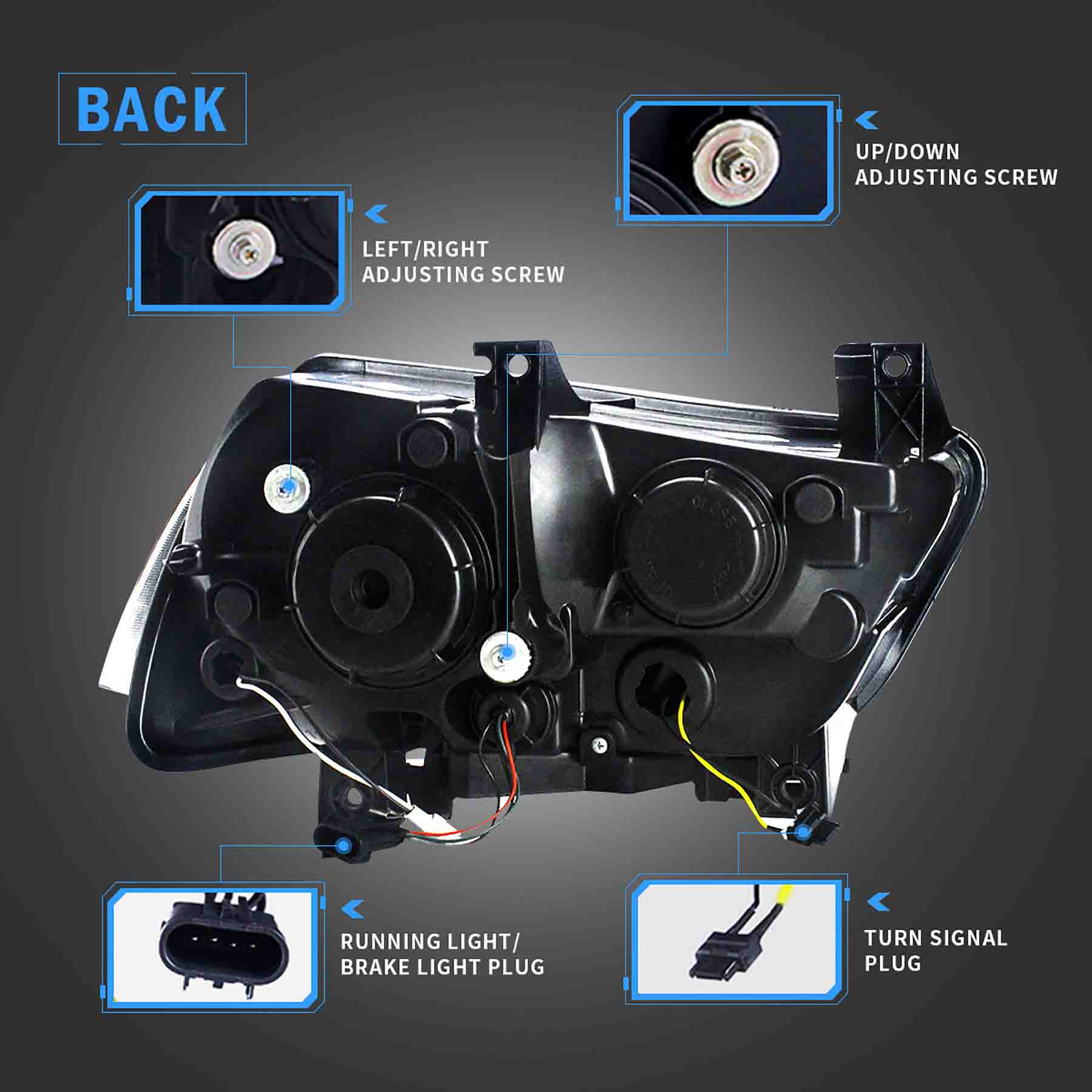 VLAND LED Headlights For Dodge Charger 2011-2014 Front lamps Assembly - Image 6
