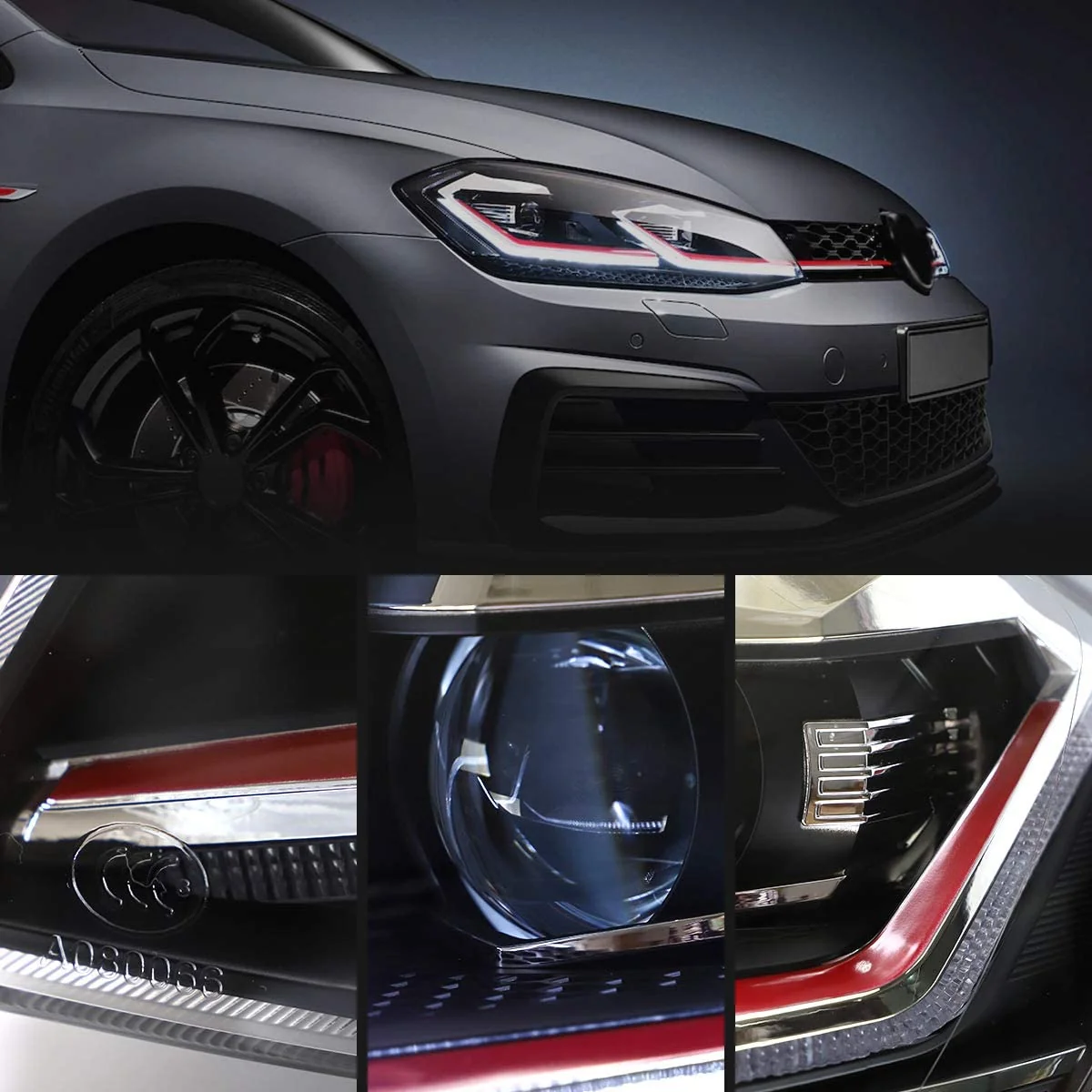 VLAND LED Headlights For 2018-2021 Volkswagen Golf MK7.5 Halogen Models - Image 5