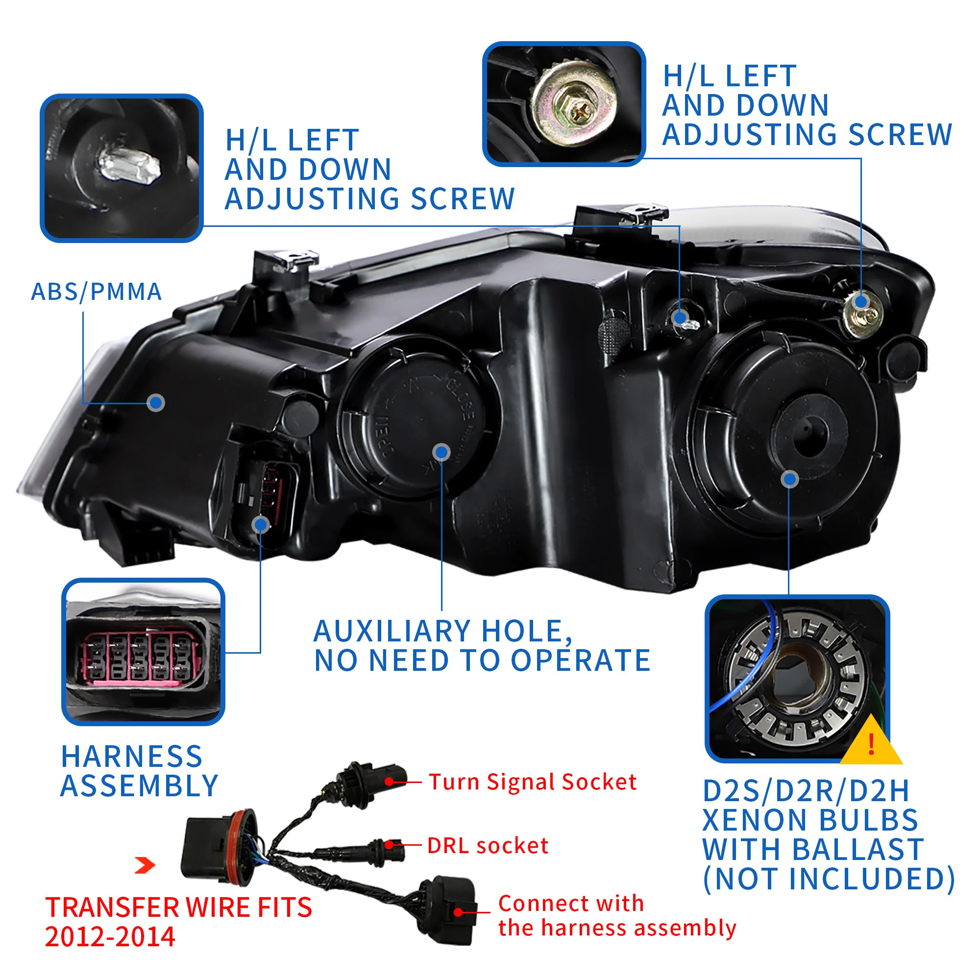 VLAND LED Headlights For 2009-2017 Volkswagen Polo MK5 - Image 3