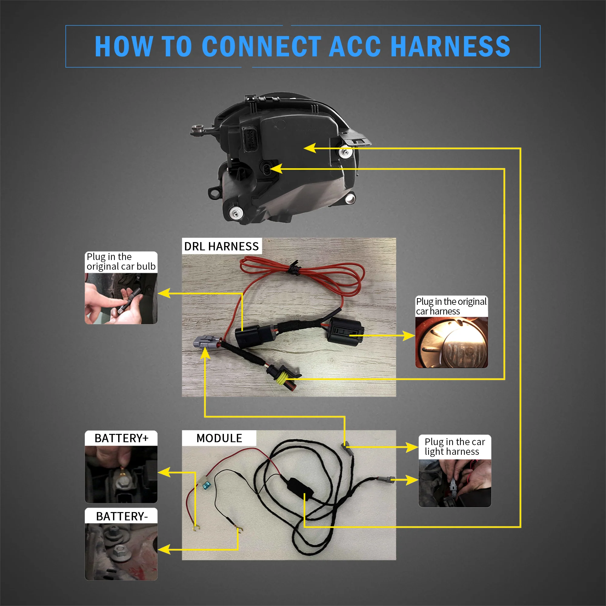 VLAND LED Headlights+Taillights For 2007-2013 Mini Cooper(Hatch) R56 R57 R58 R59 - Image 5