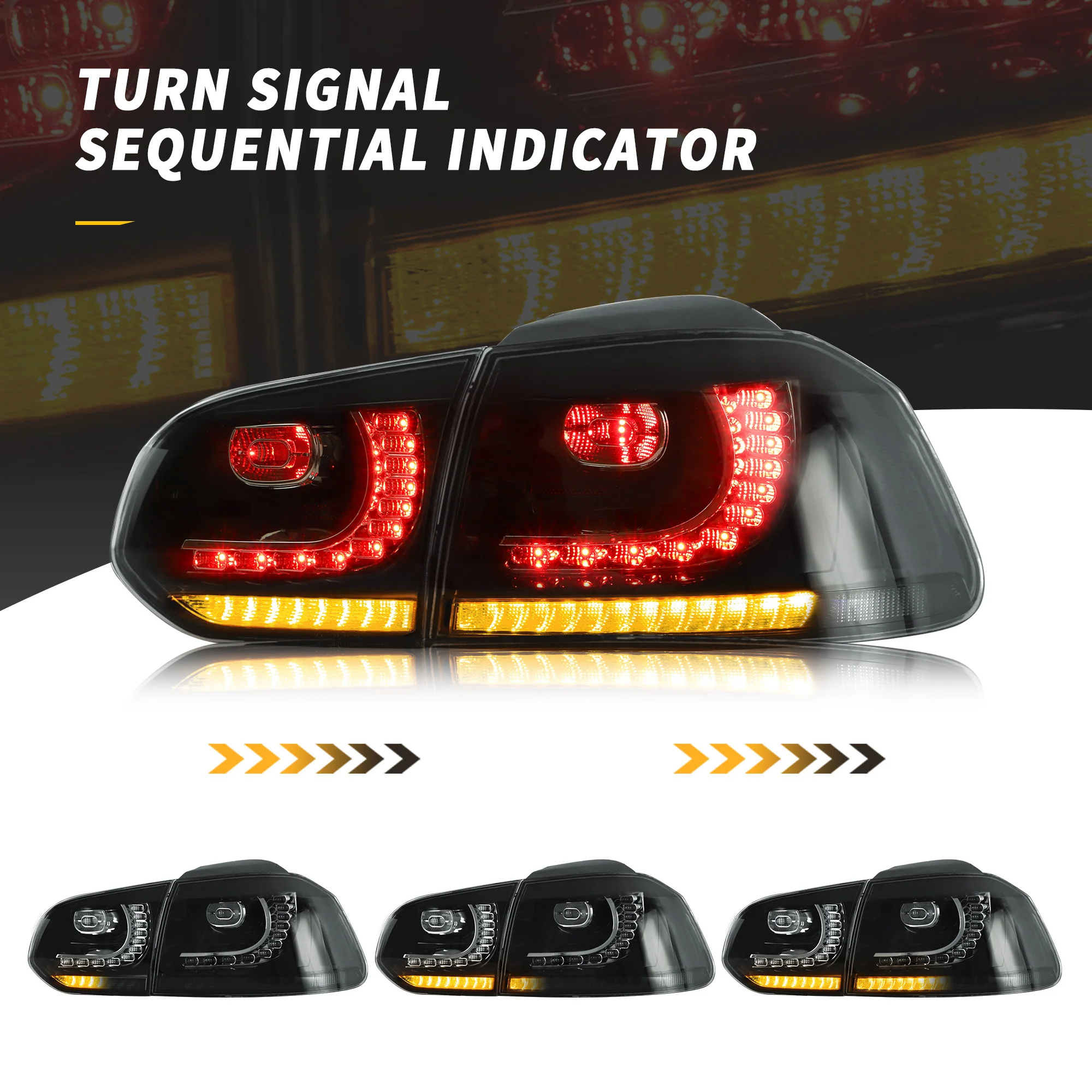 VLAND LED Headlights And Taillights For 2009-2014 Volkswagen Golf MK6 - Image 7