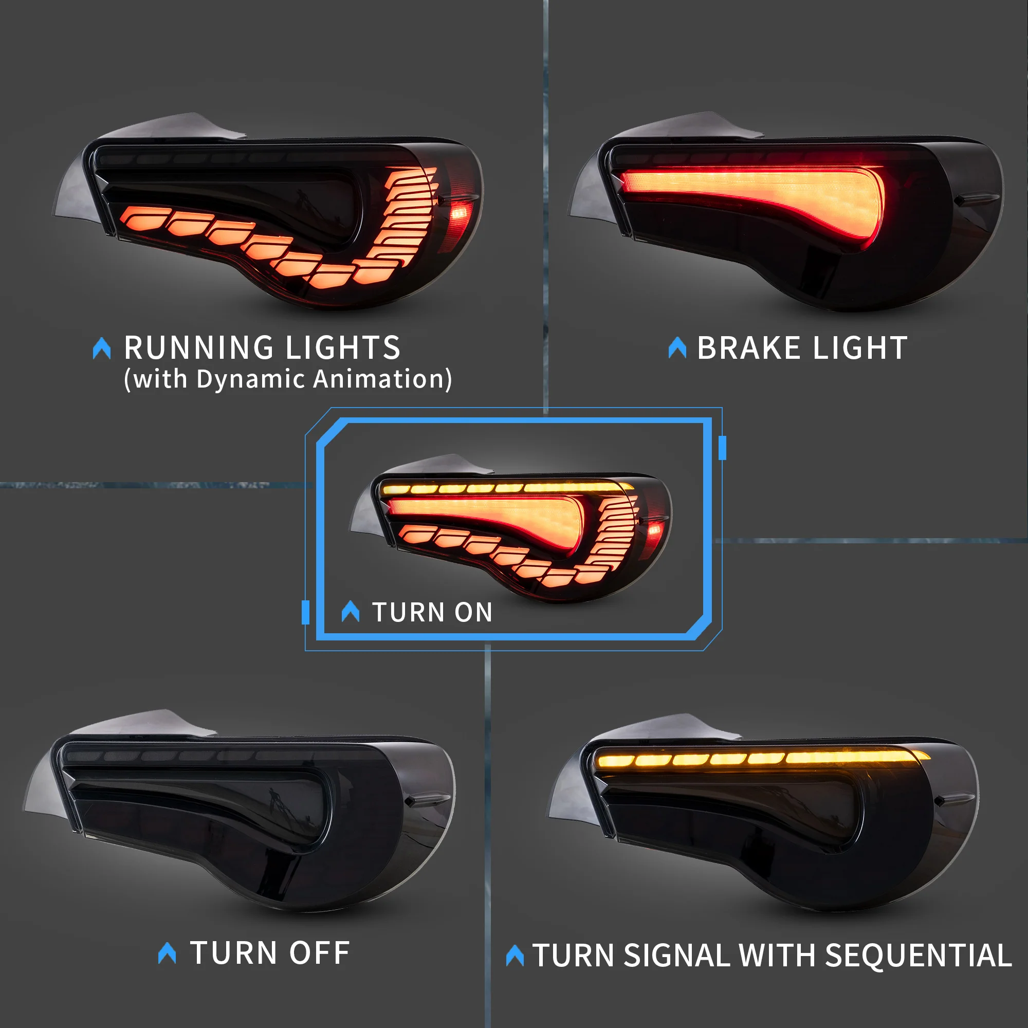 VLAND LED Headlights+Taillights For 2012-2021 Toyota 86 GT86, Subaru BRZ, Scion FRS - Image 4