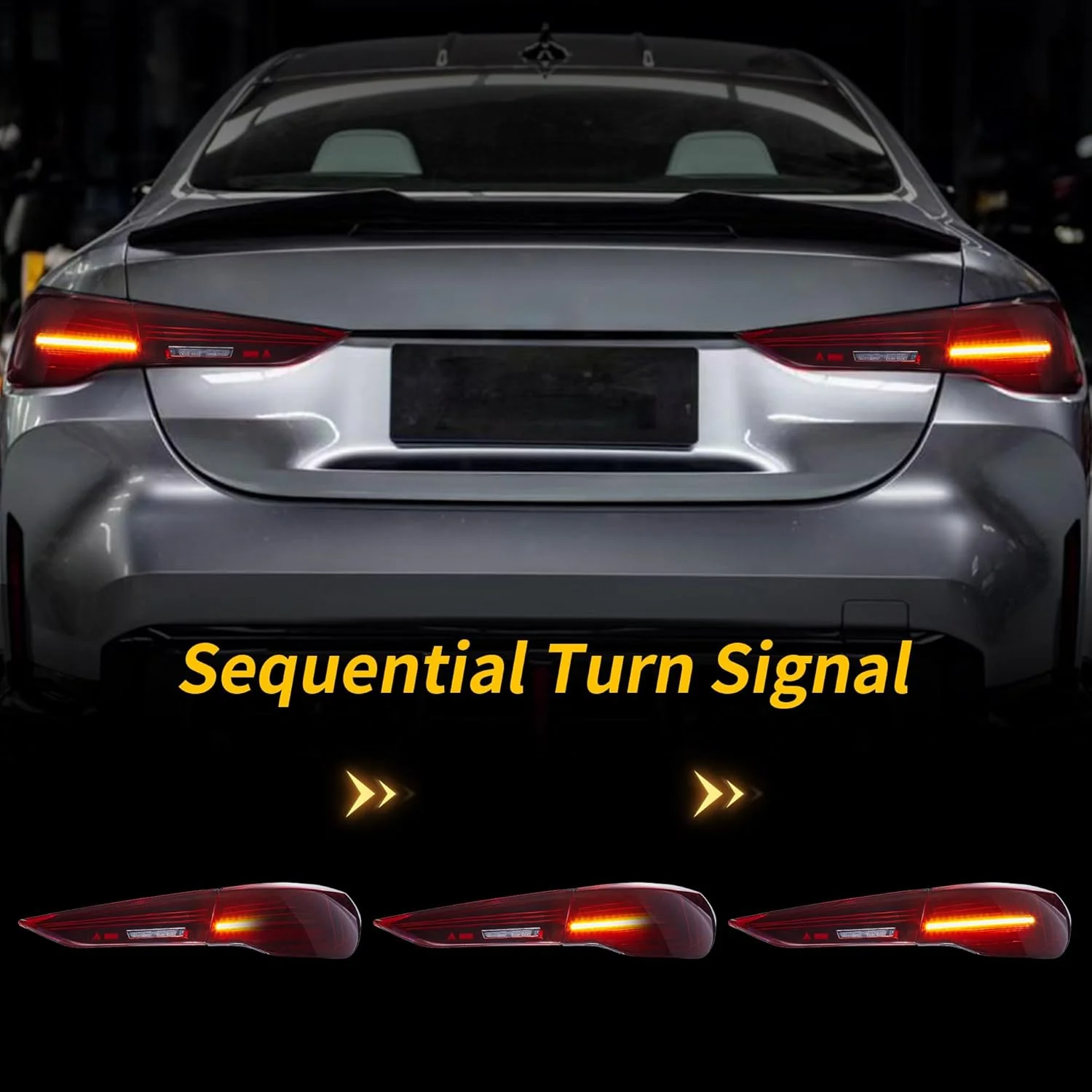 VLAND LED Taillights CSL Style For 2021-2024 BMW 4-Series G22/G23/G26/G82/G83 I4 M4 - Image 6