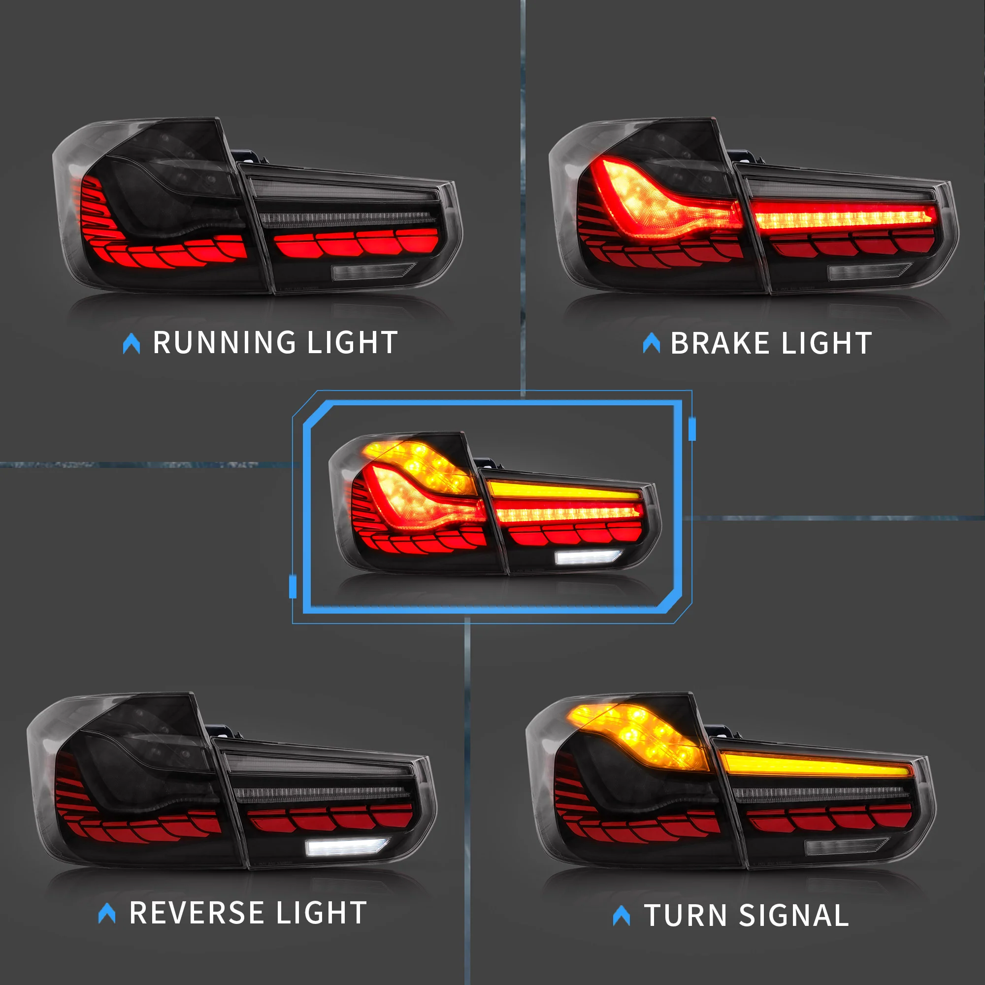 vland led taillights for 2012-2019 bmw 3 series f30 f80 m3 - Image 4