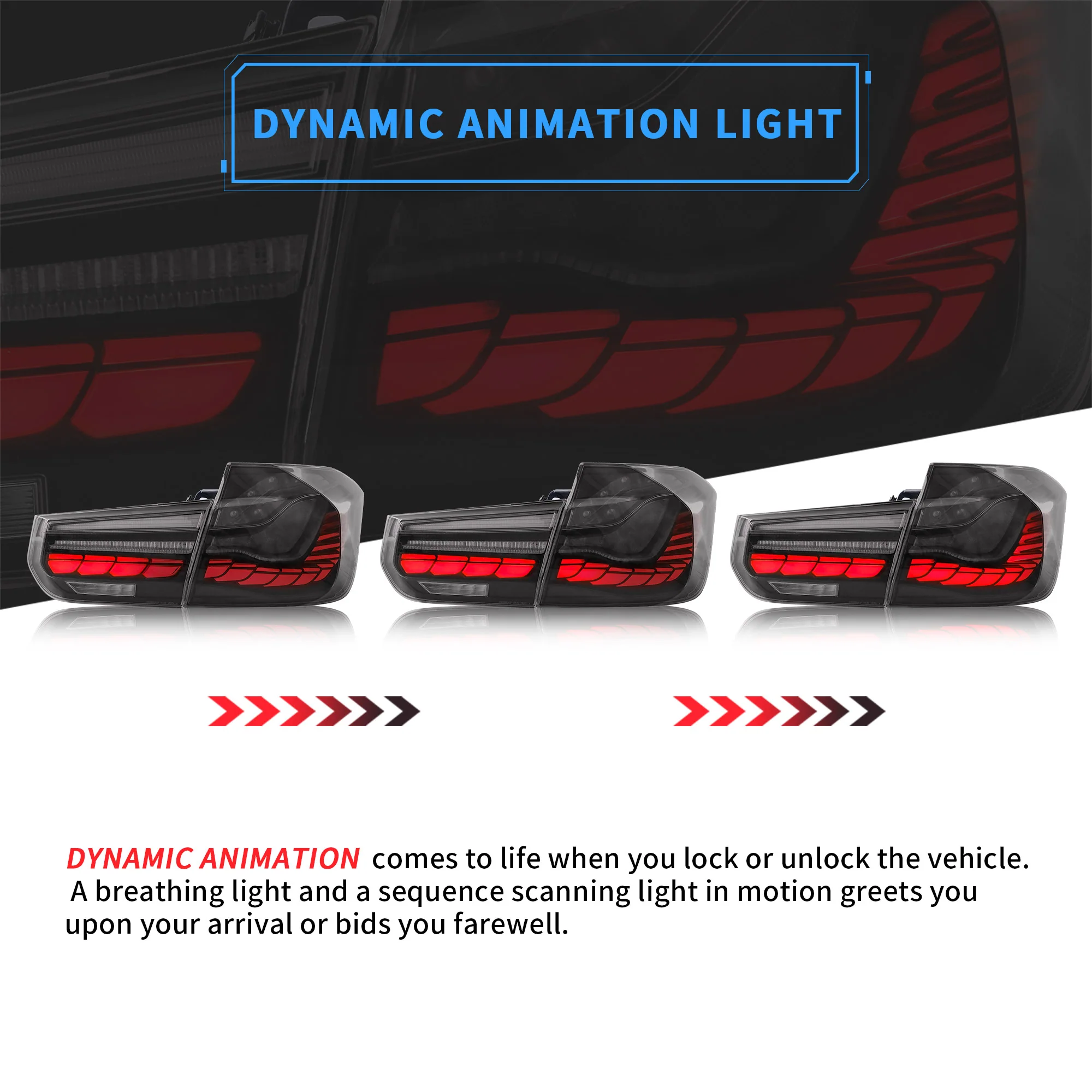 vland led taillights for 2012-2019 bmw 3 series f30 f80 m3 - Image 7