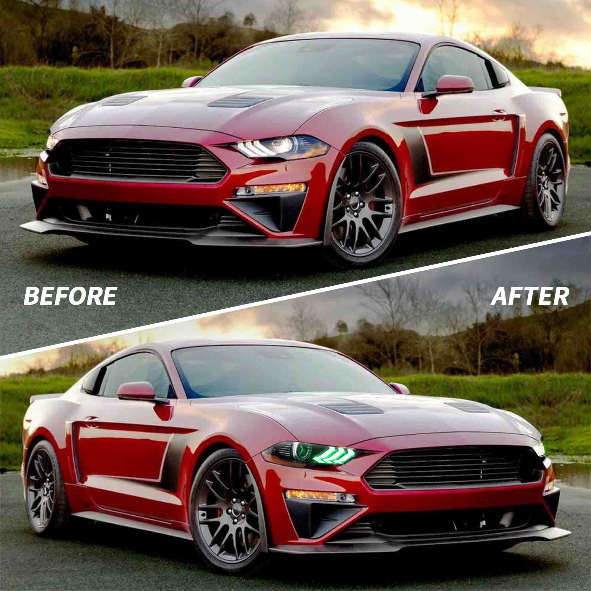 VLAND LED RGB Headlights For Ford Mustang 2018-2023 (S550 Facelift) - Image 8