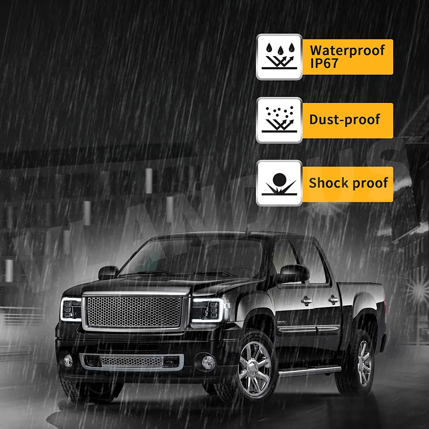 VLAND LED Headlights For 2007-2013 GMC Sierra 1500 2500HD 3500HD - Image 9
