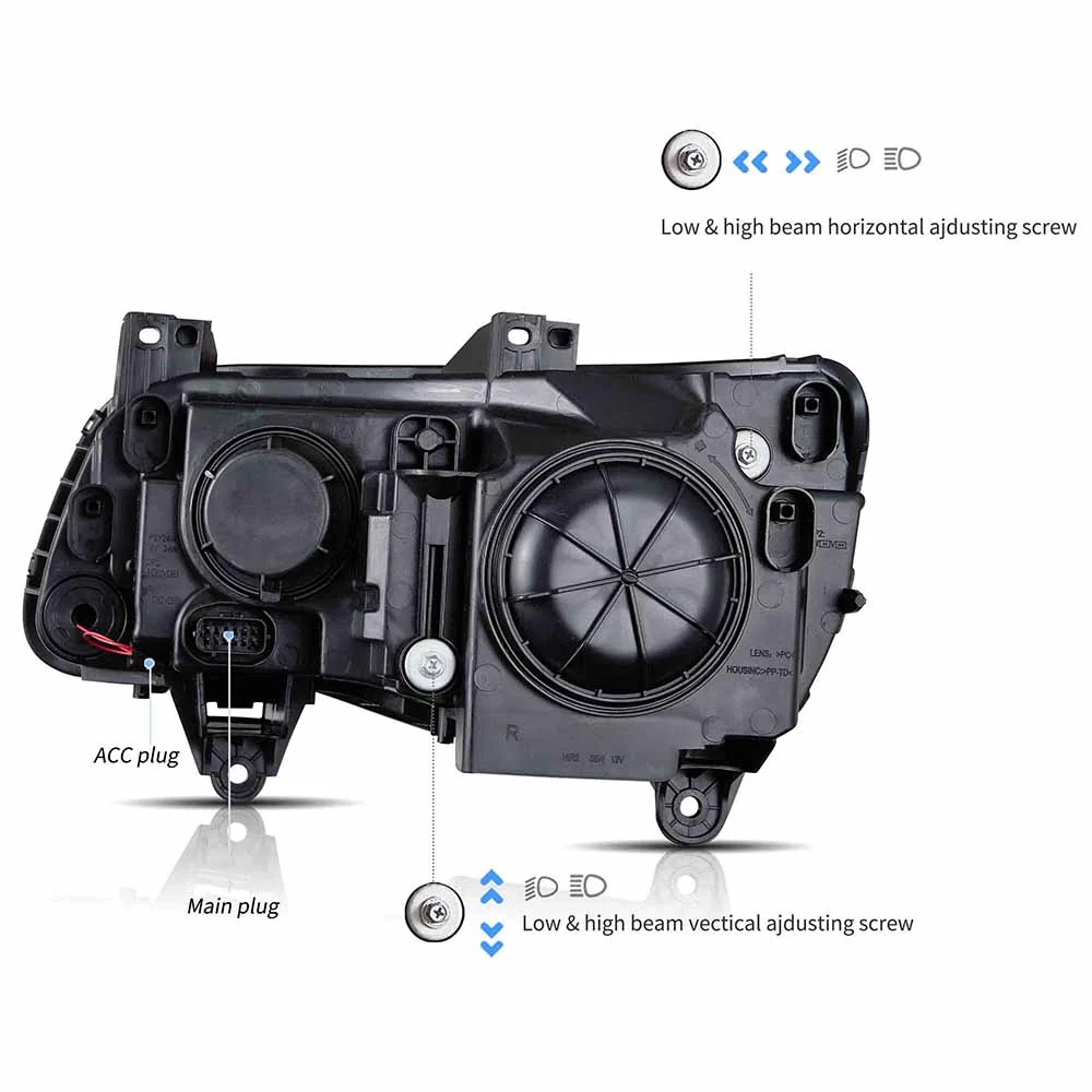 VLAND LED Projector Headlights For 2011–2023 Chrysler 300 - Image 4