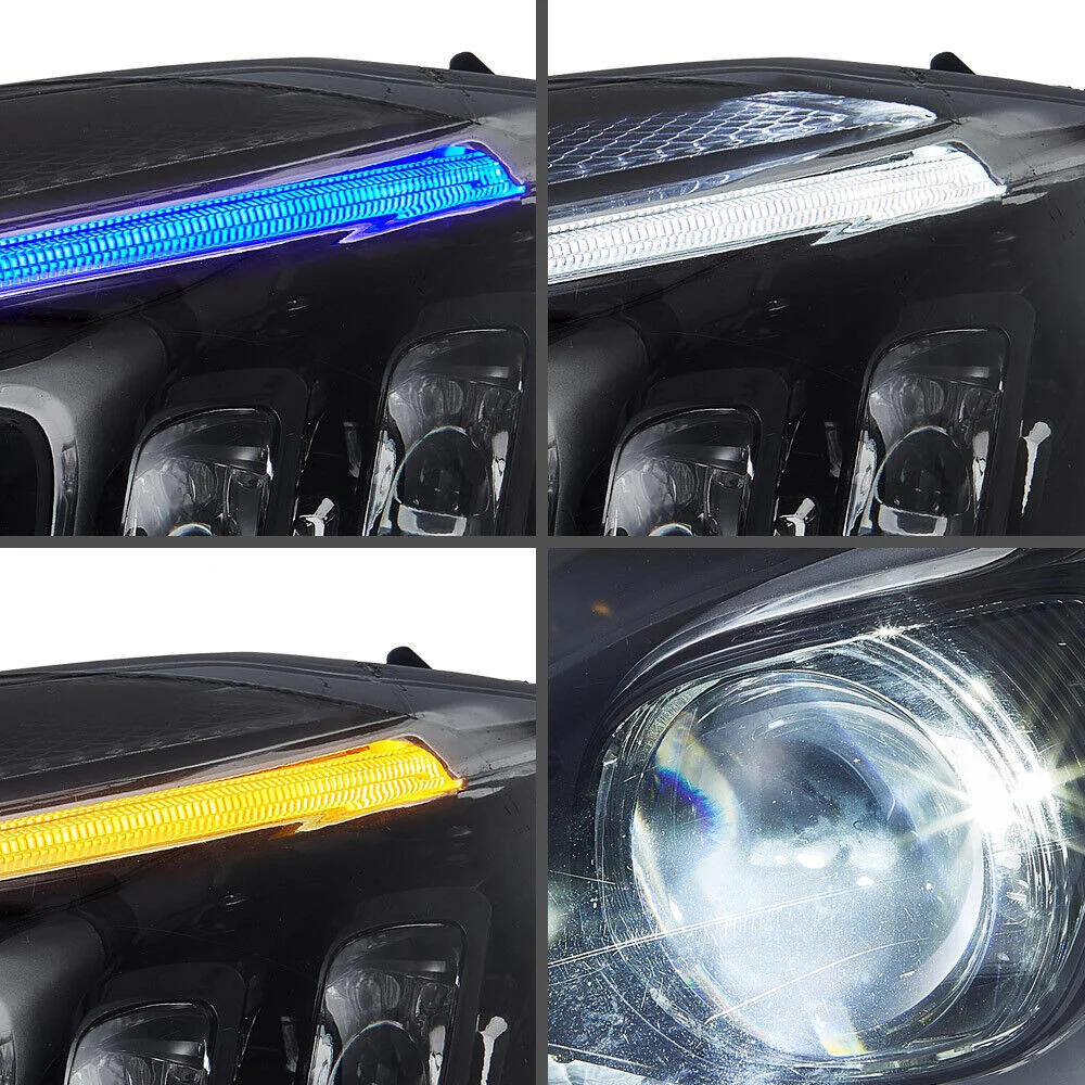 VLAND LED Projector Headlights For 2015-2021 Mercedes Benz C-Class W205 - Image 7
