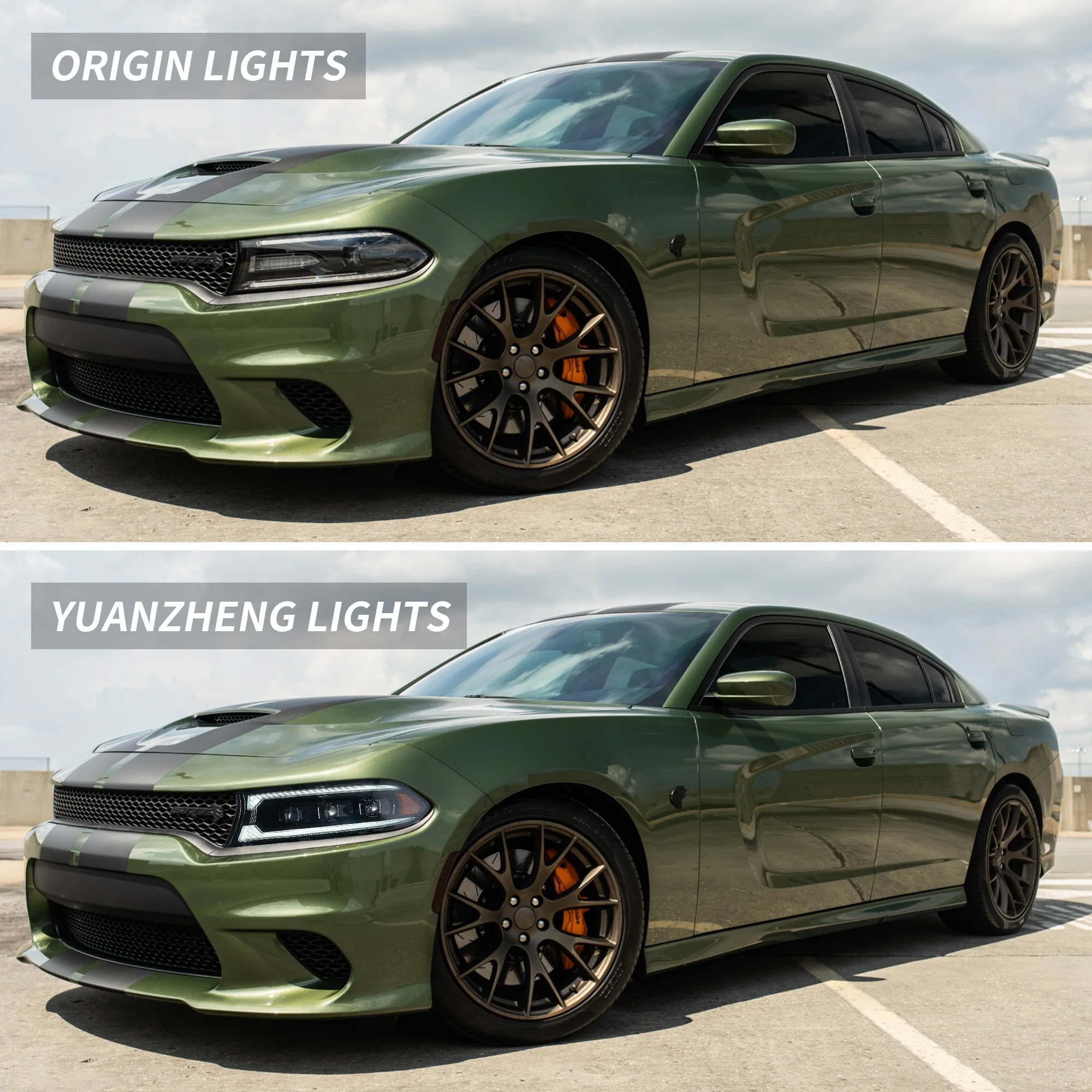 VLAND LED Projector Headlights For 2015-2023 Dodge Charger Halogen Models - Image 5