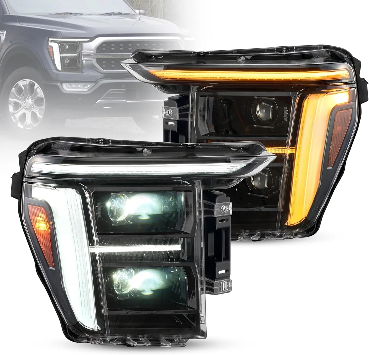 VLAND LED Projector Headlights For 2021 2022 2023 Ford F150 - Image 2