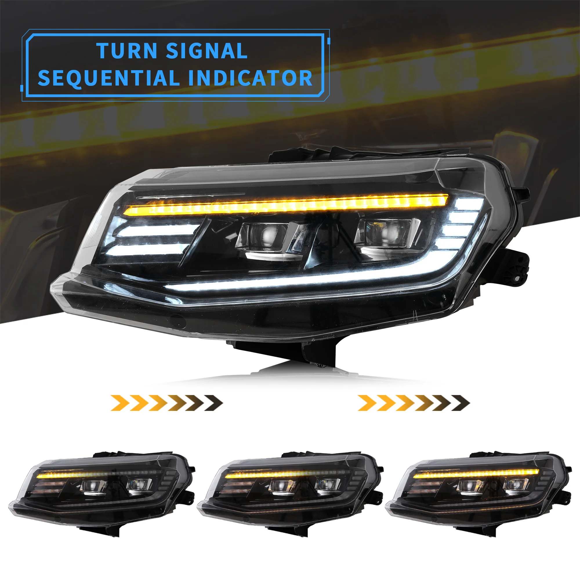VLAND LED Projector Headlights For 2016-2018 Chevrolet [Chevy] Camaro - Image 3