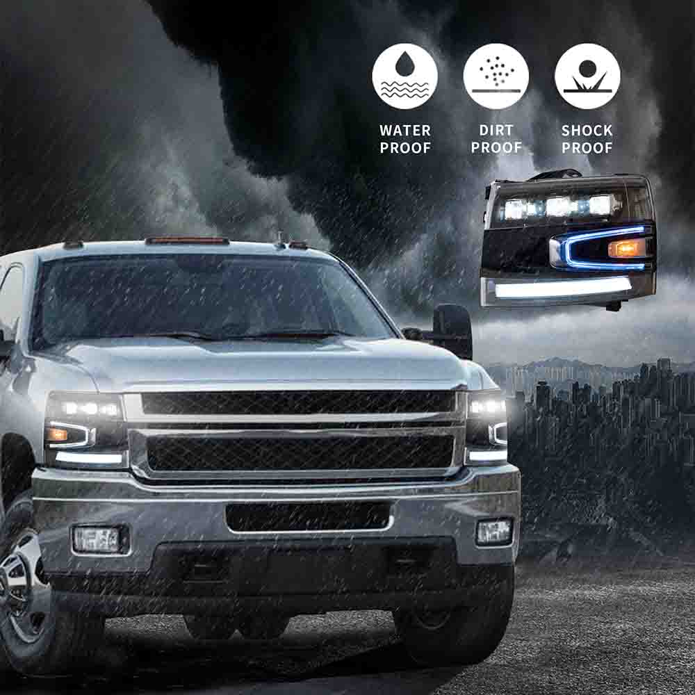 VLAND LED Projector Headlights For Chevrolet Silverado 1500 2500HD 3500HD 2007-2013 - Image 6