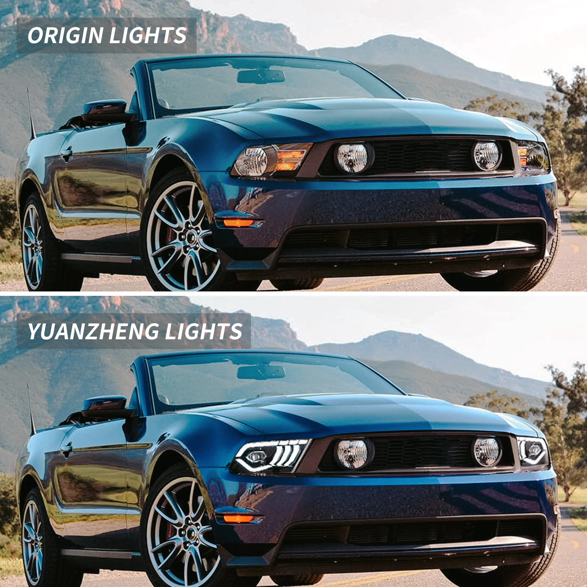 VLAND LED Projector Headlights For 2010-2014 Ford Mustang - Image 9